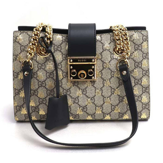 Gucci Beige Gg Supreme Leather Shoulder Bag