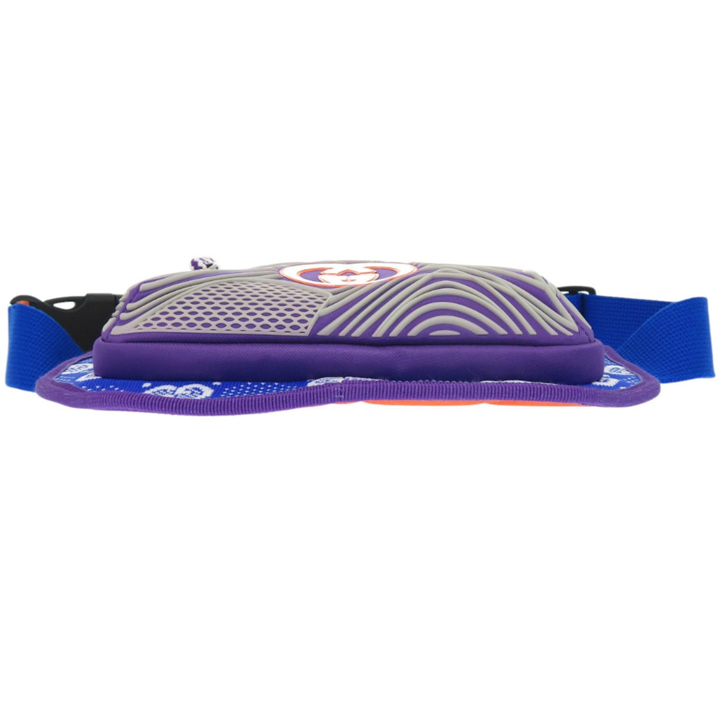 Gucci Blue Orange Purple Nylon Rubber Fanny Pack