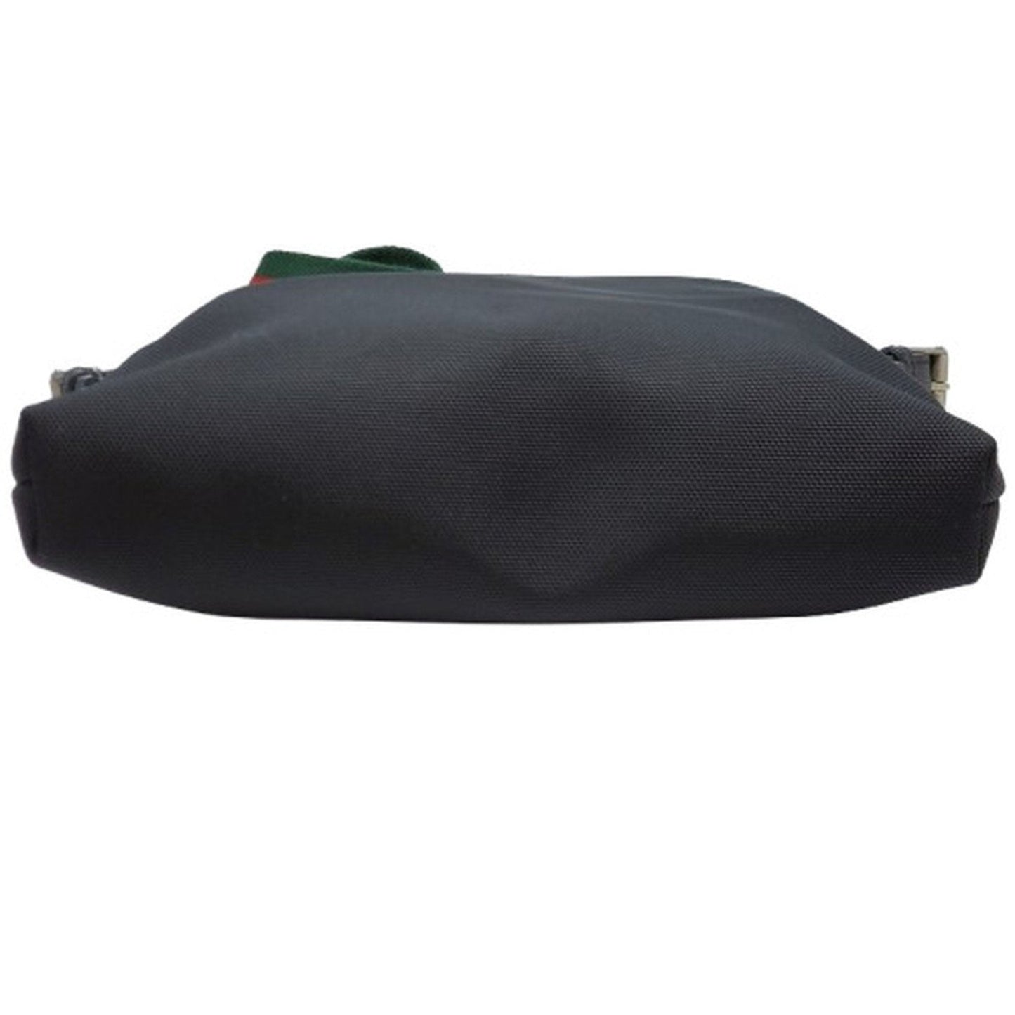 Gucci Sherry Line Black Canvas Leather Shoulder Bag
