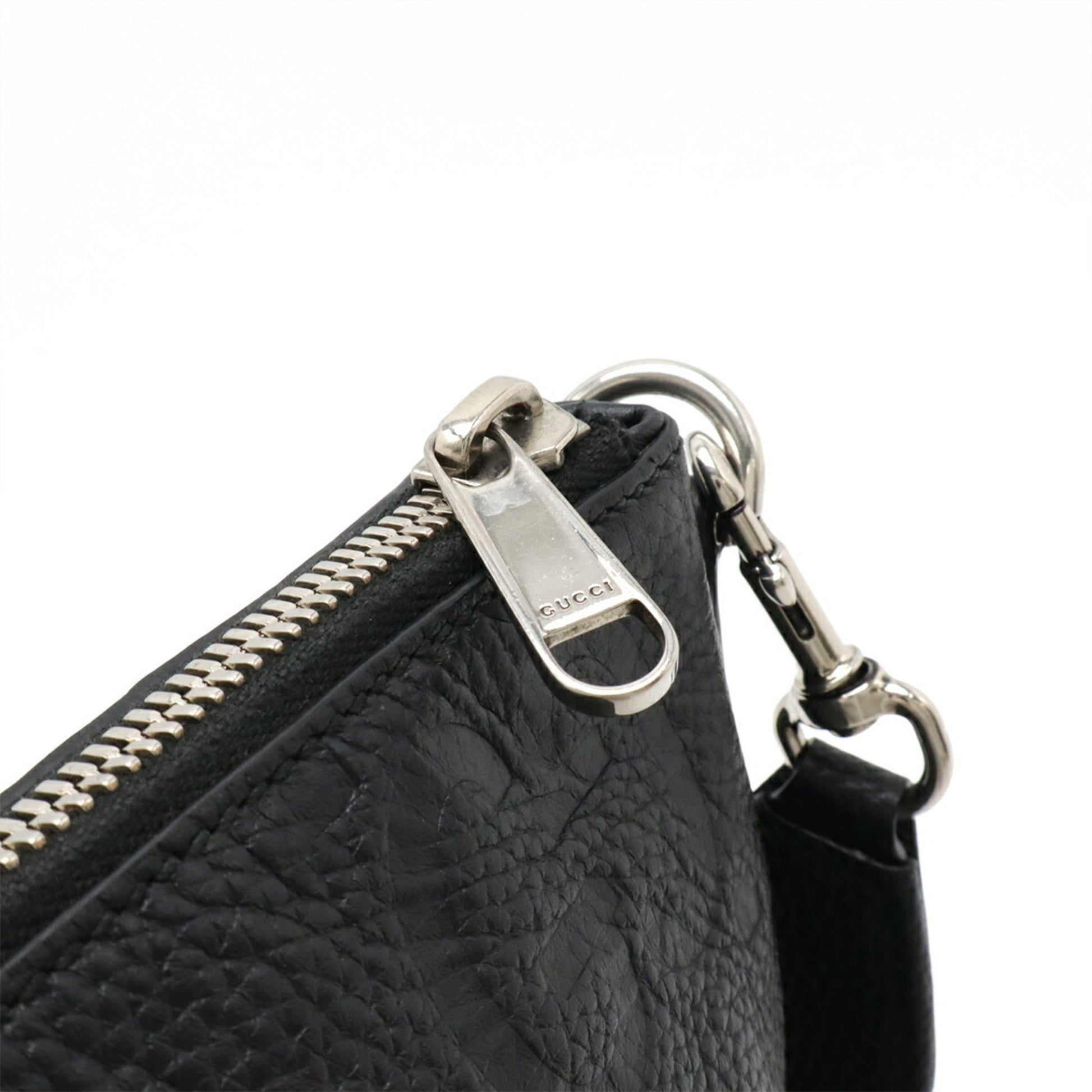 Gucci Black Leather Clutch Bag Shoulder Bag