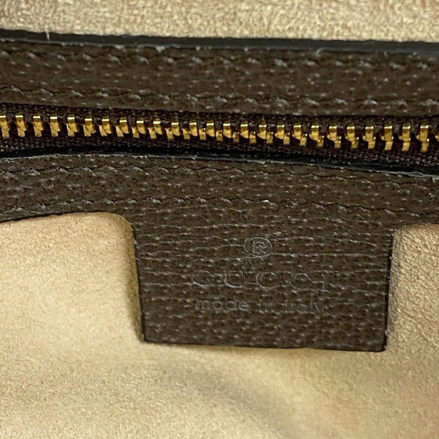 Gucci Brown Pvc Coated Canvas Shoulder Bag