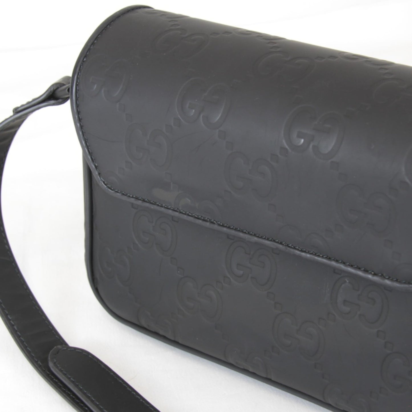 Gucci Black Rubber Shoulder Bag