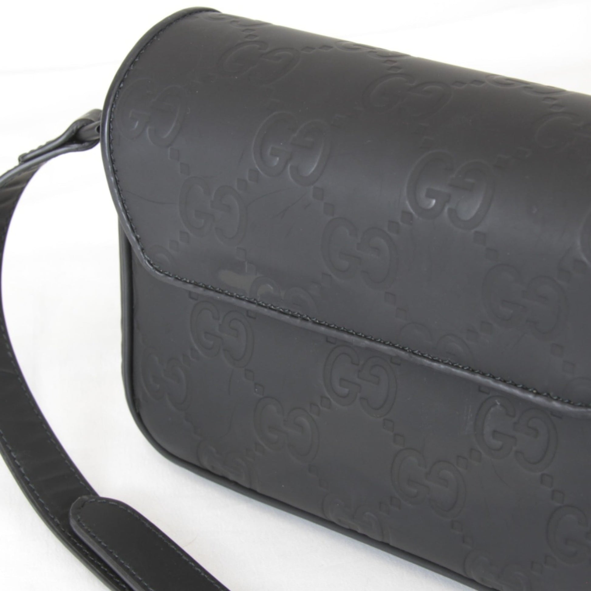 Gucci Black Rubber Shoulder Bag