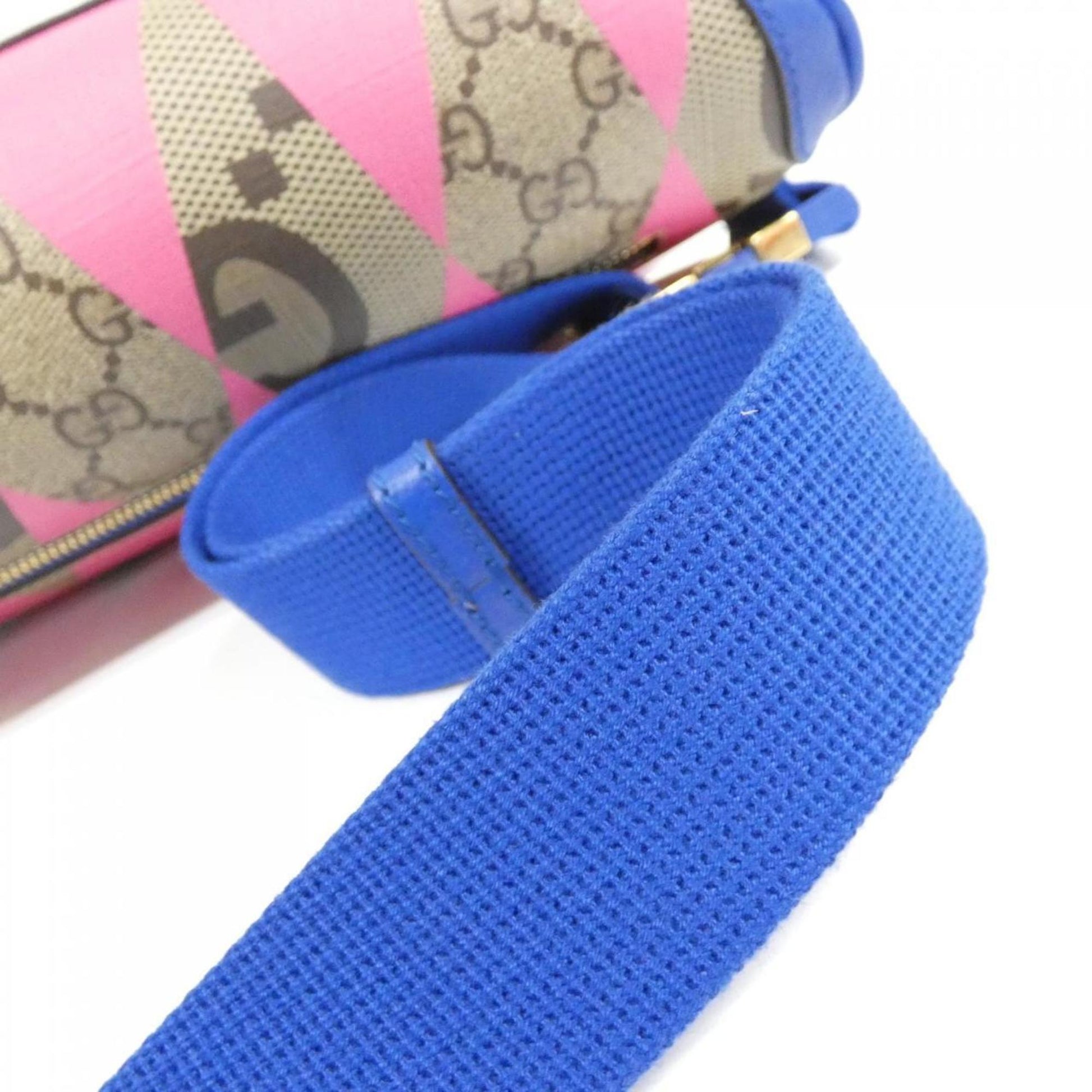 Gucci Beige Blue Green Yellow Gg Supreme Canvas Fanny Pack