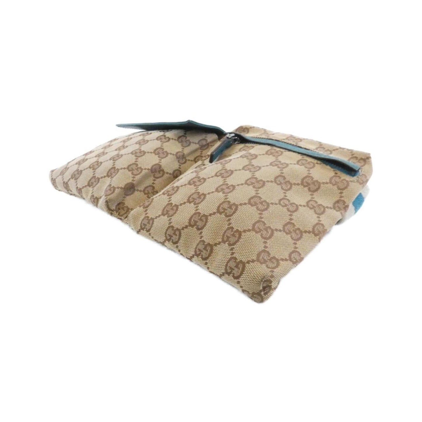 Gucci Beige Blue Gg Canvas Fanny Pack