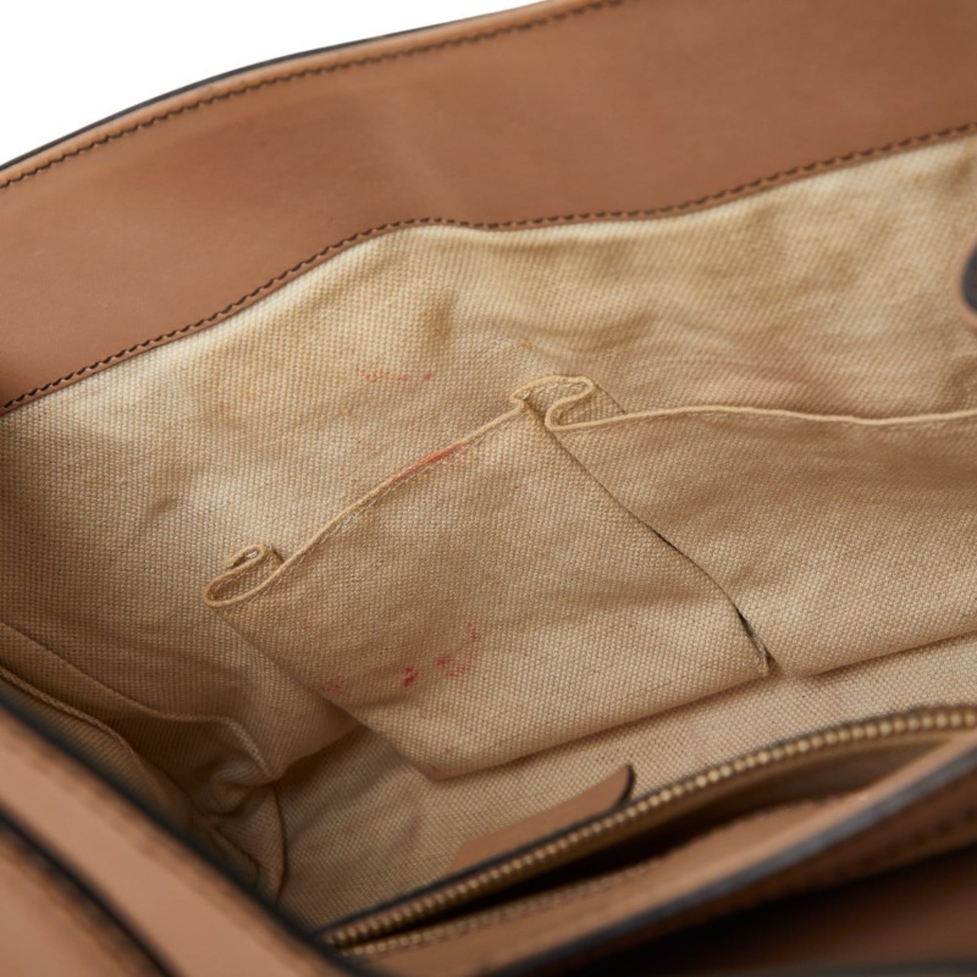 Gucci Gg Canvas Beige Pink Gg Canvas Leather Shoulder Bag