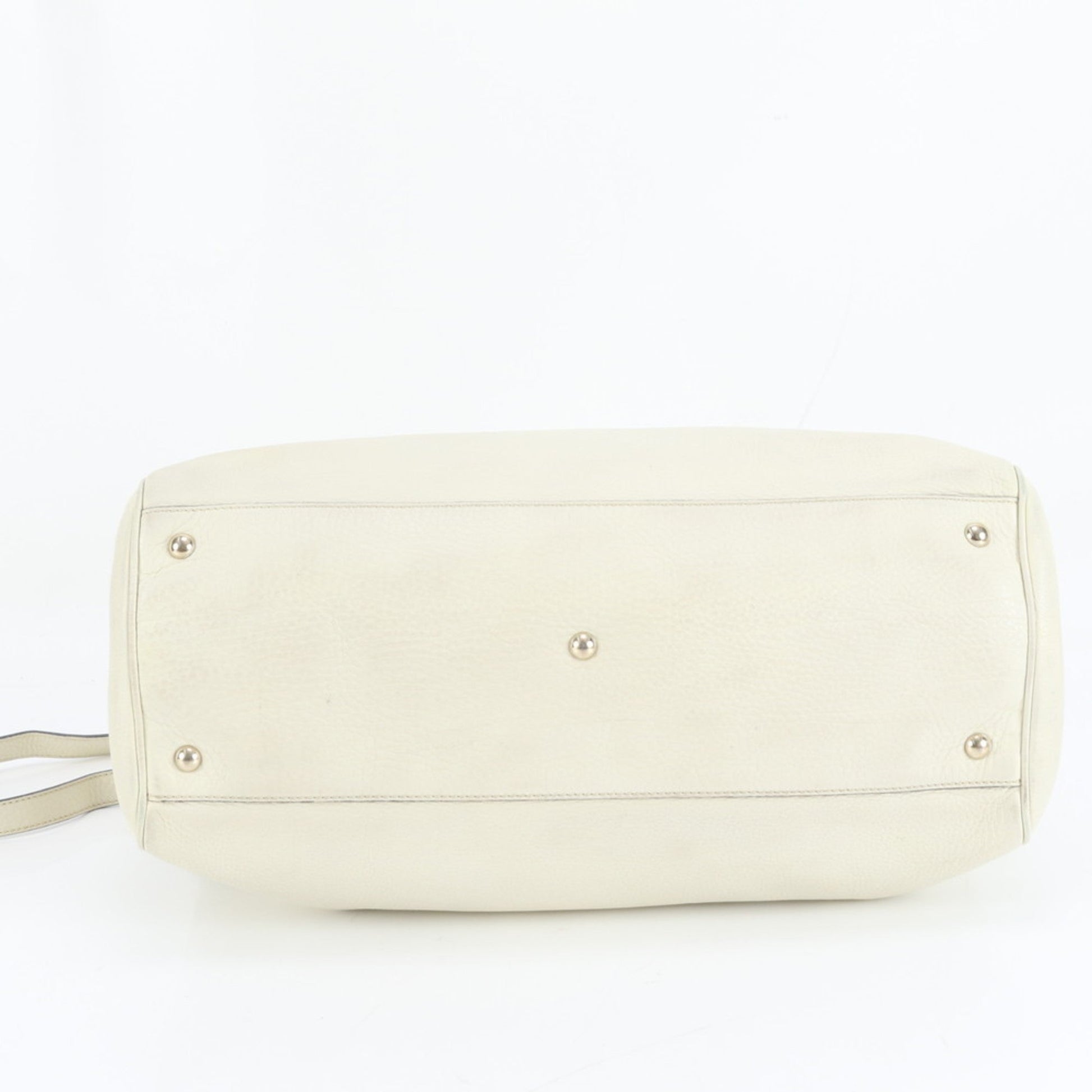 Gucci Ivory Leather Tote Bag