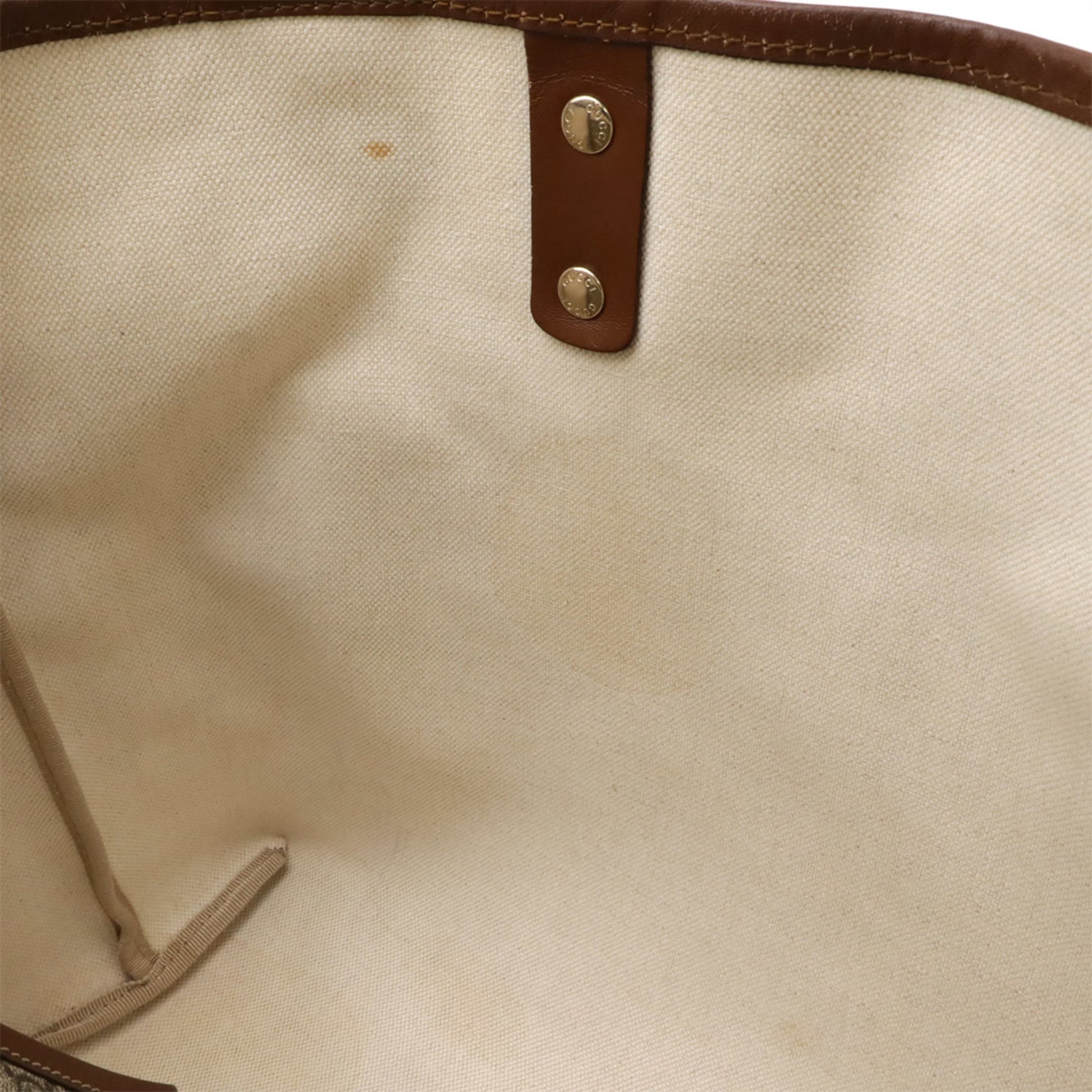 Gucci Gg Plus Beige Brown Khaki Gg Supreme Leather Shoulder Bag Tote Bag