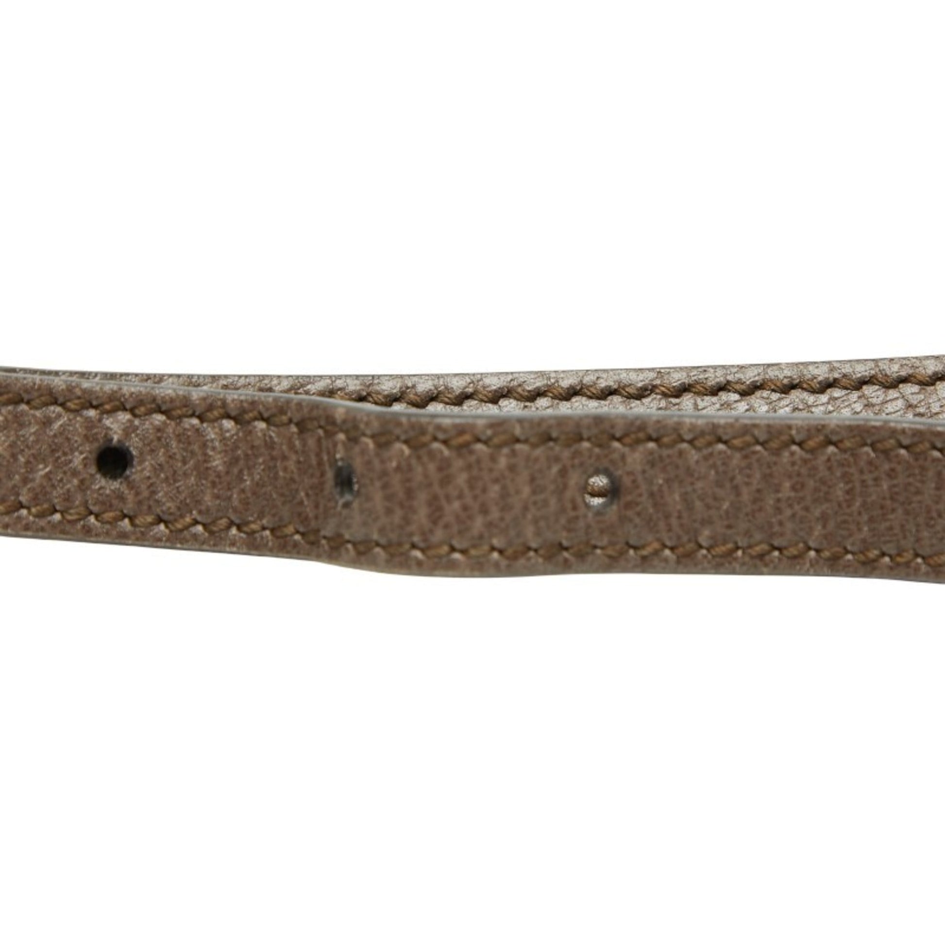 Gucci Beige Brown Suede Leather Shoulder Bag