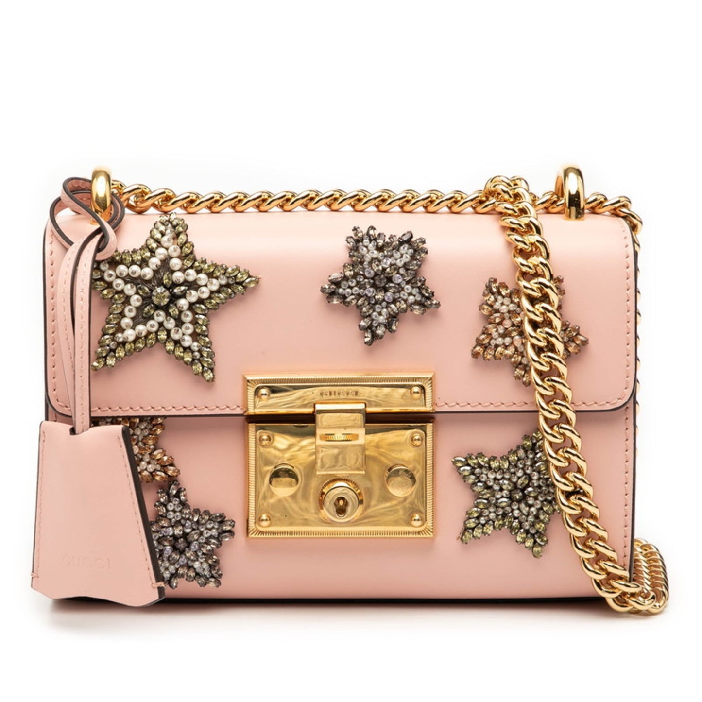 Gucci Pink Leather Shoulder Bag