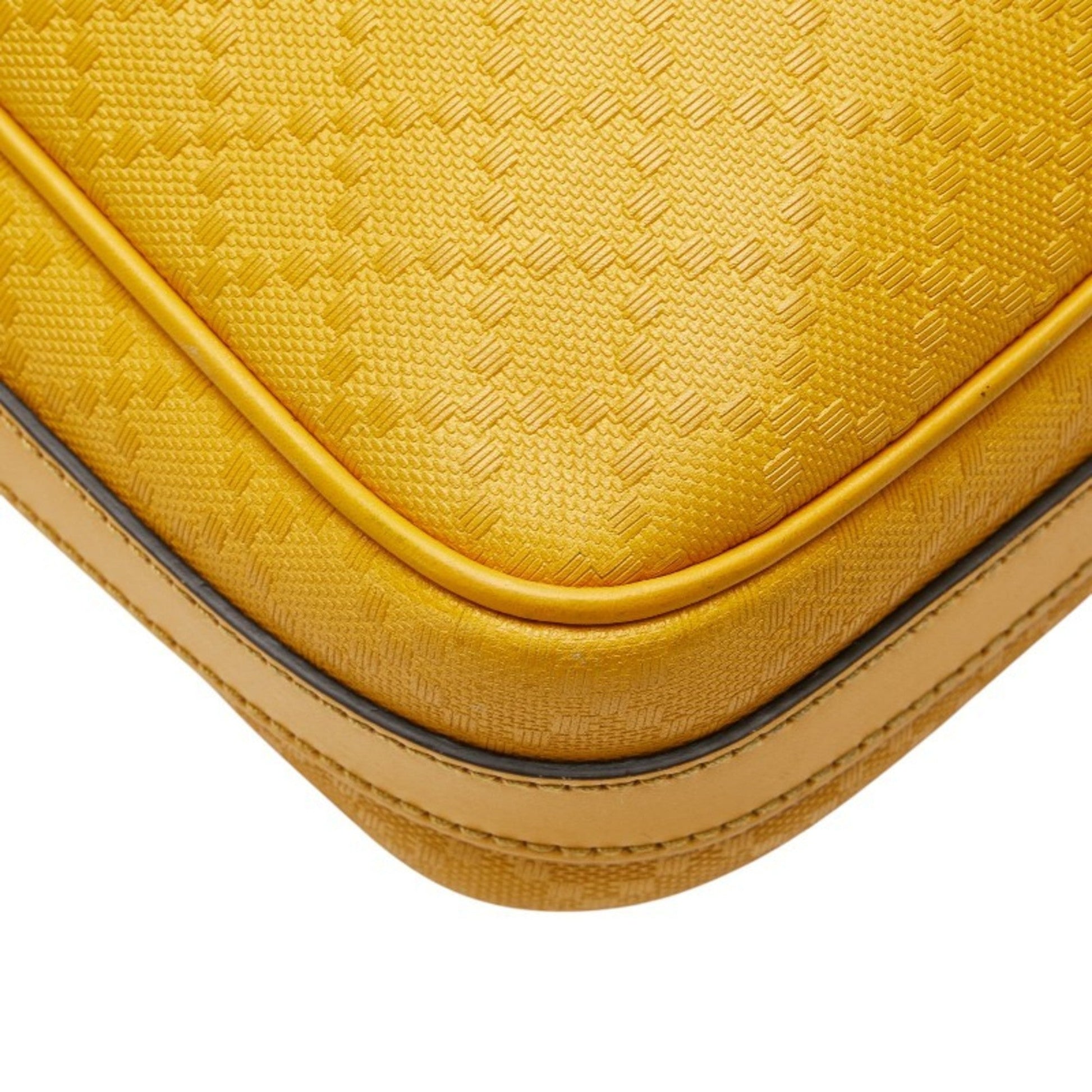 Gucci Diamante Yellow Leather Shoulder Bag