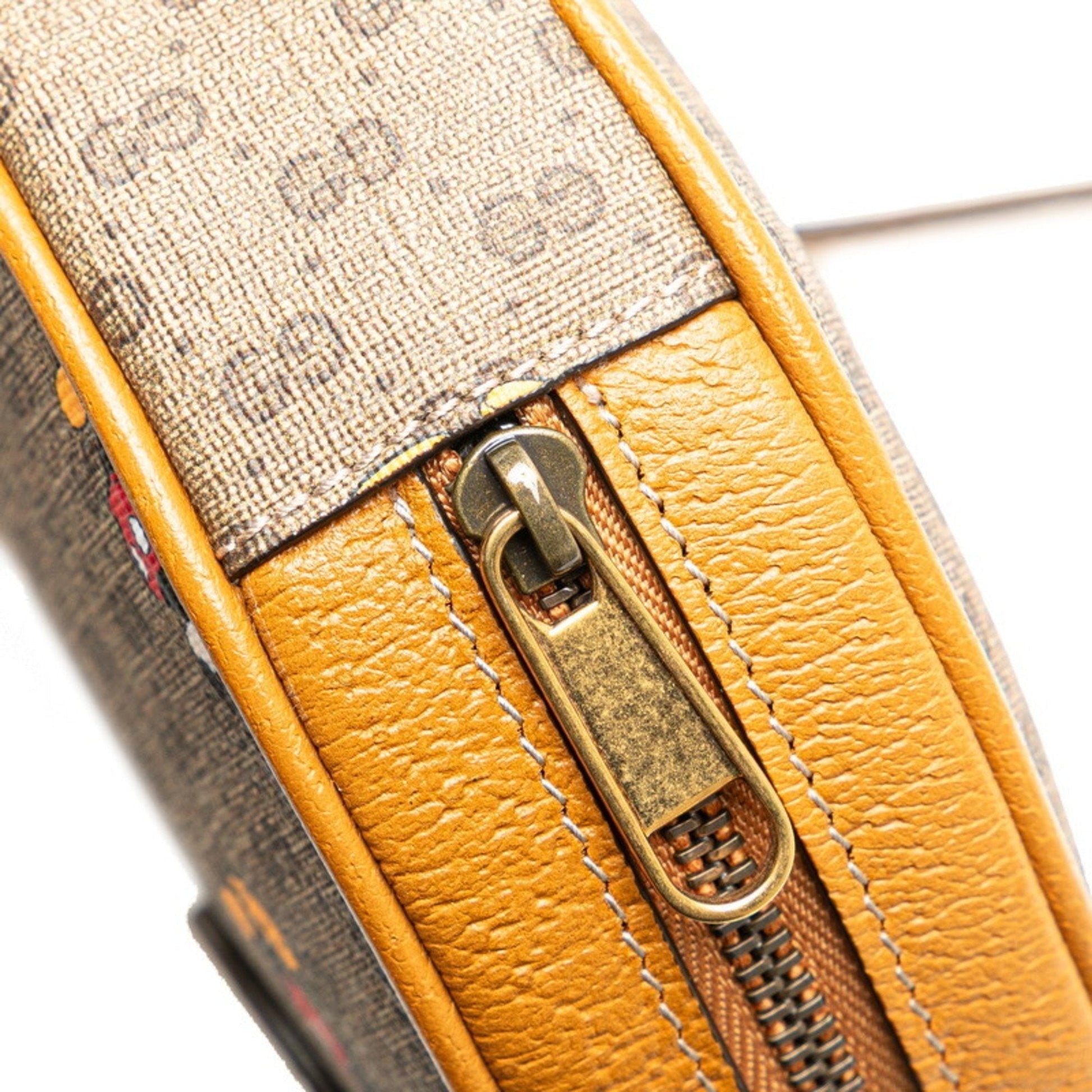 Gucci Brown Pvc Leather Backpack