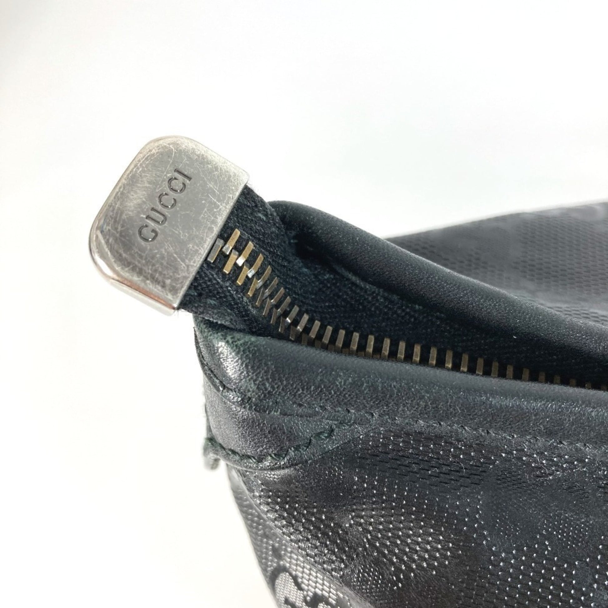 Gucci Gg Imprimé Black Leather Gg Imprimé Boston Bag Shoulder Bag Tote Bag