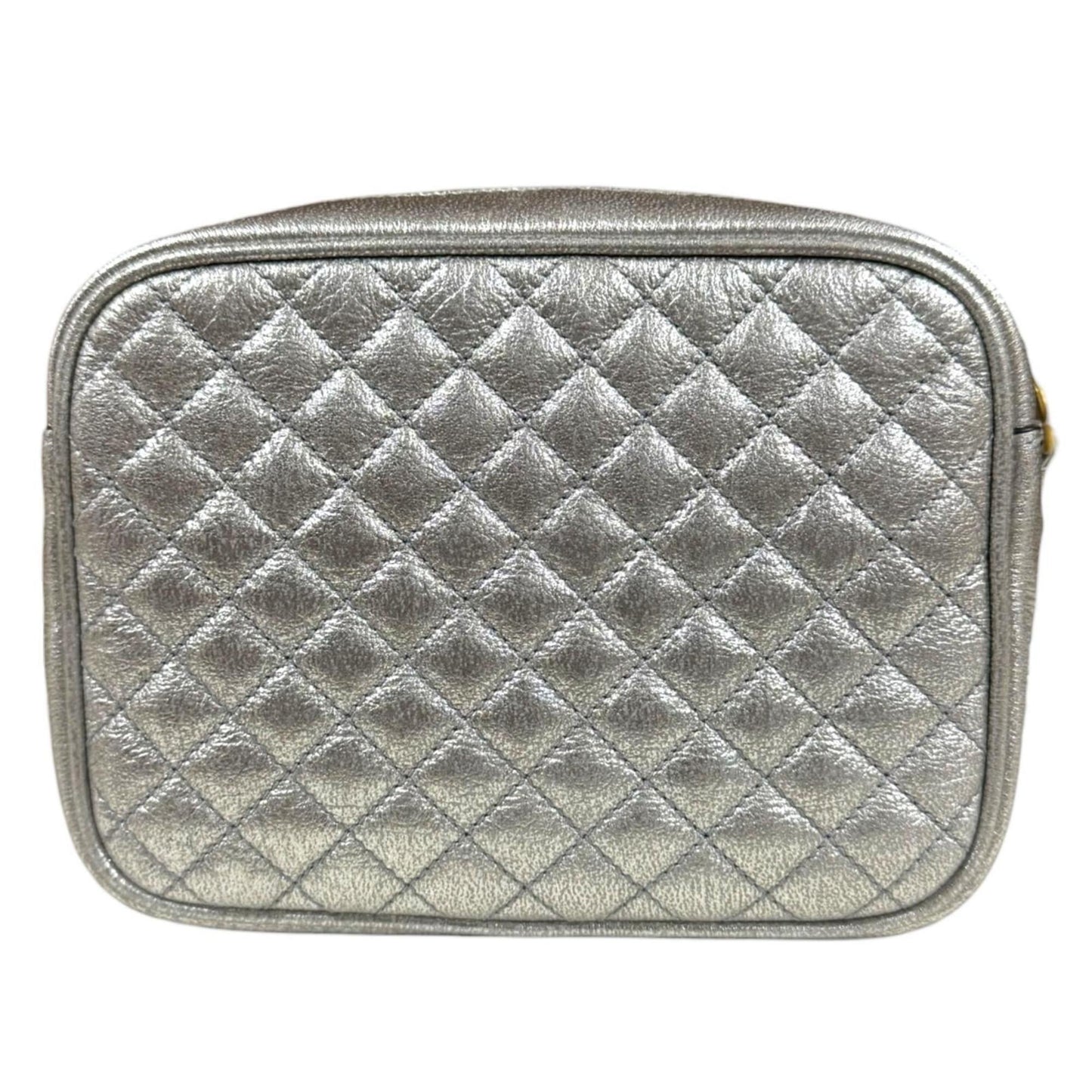 Gucci Silver Leather Shoulder Bag