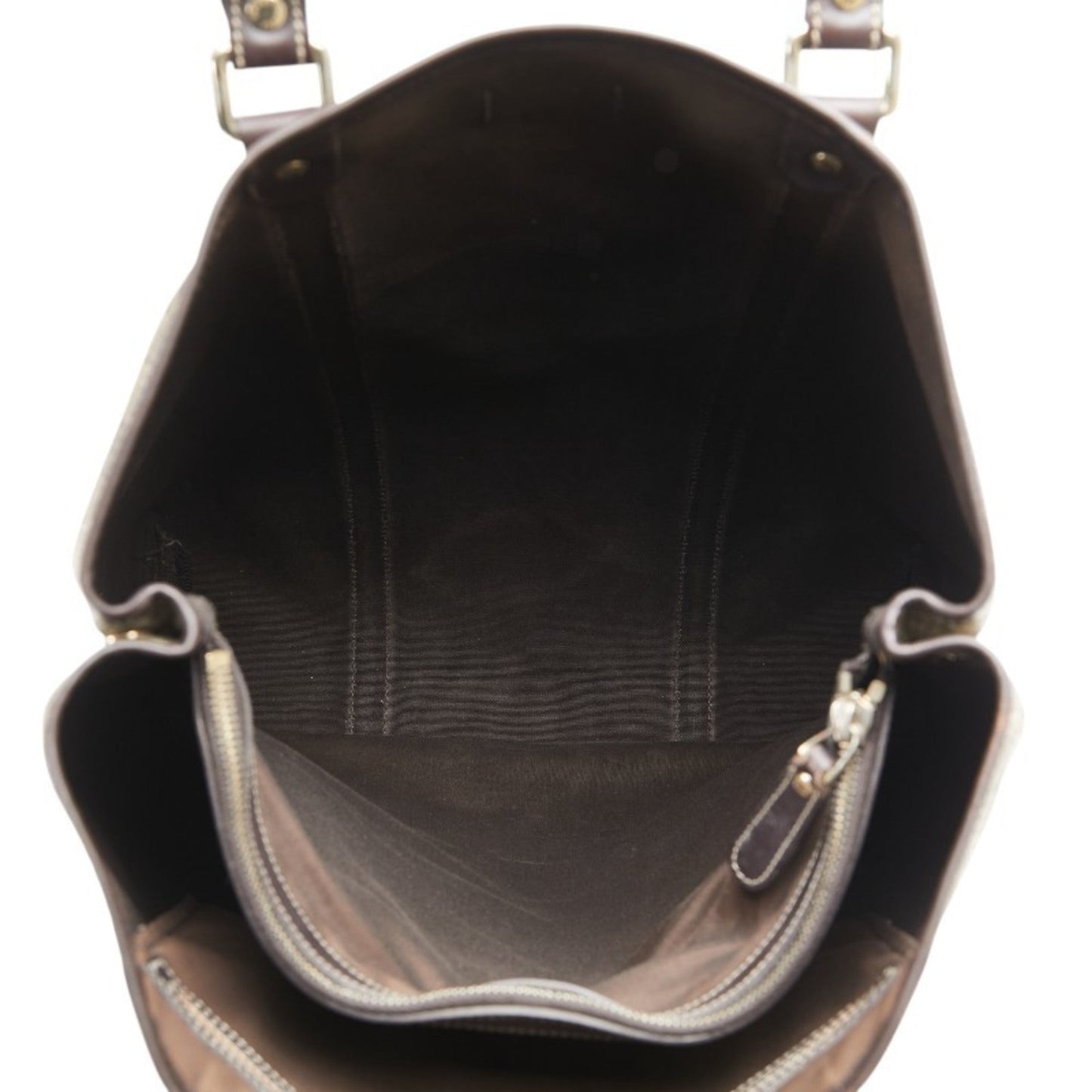 Gucci Beige Brown Pvc Leather Shoulder Bag Tote Bag