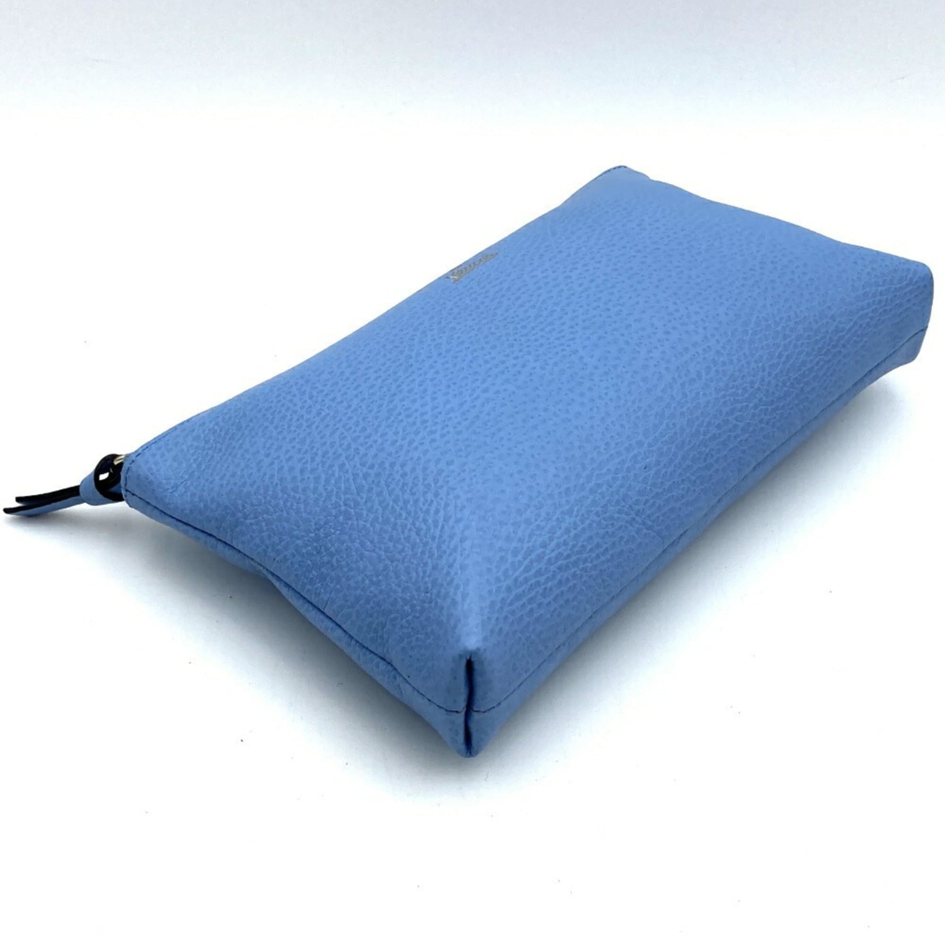 Gucci Blue Light Blue Leather Pouch