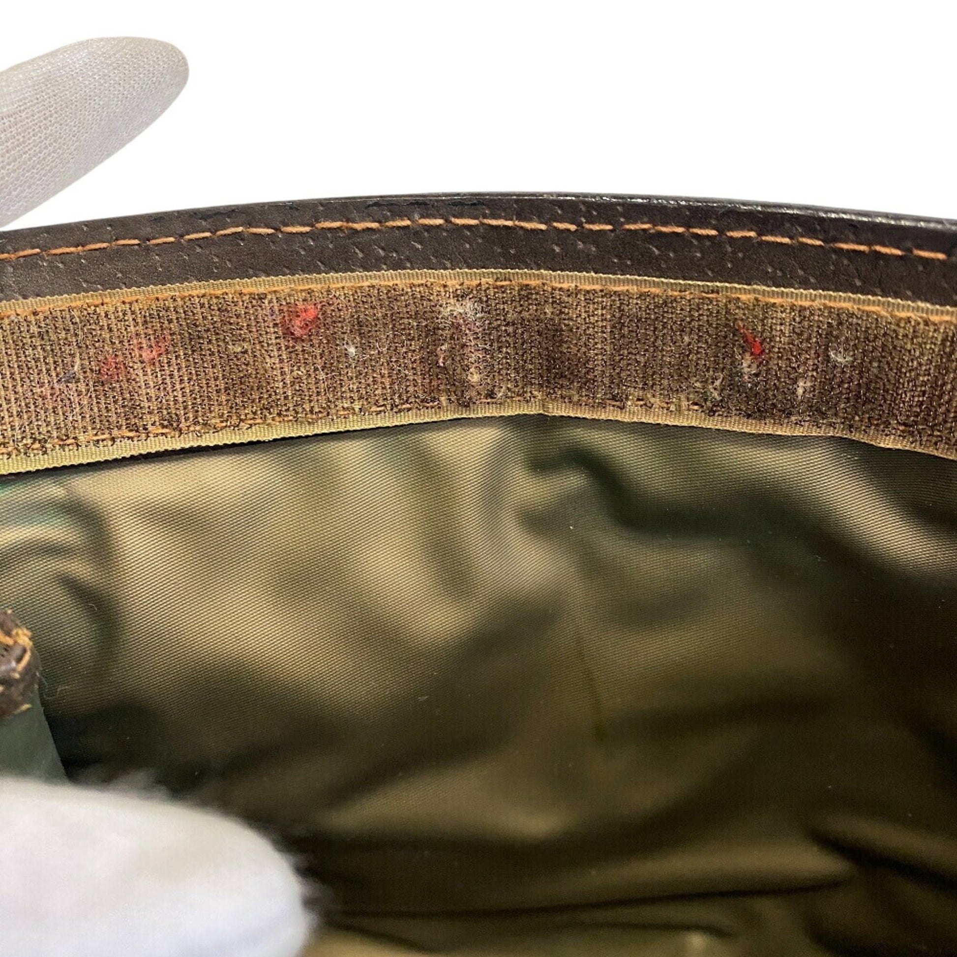 Gucci Brown Pvc Coated Canvas Clutch Bag