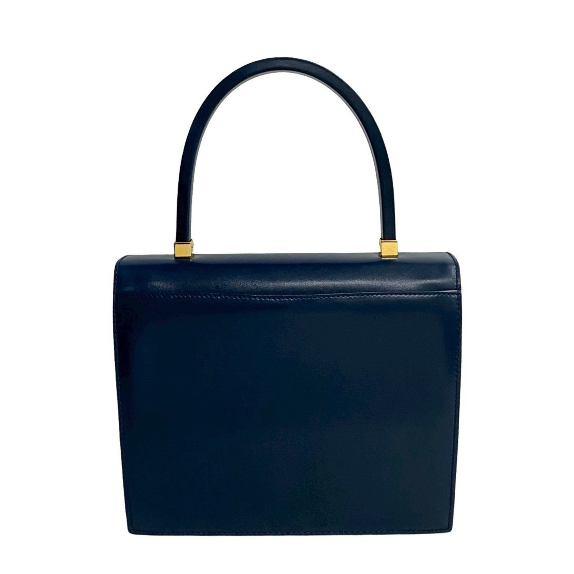 Gucci Navy Leather Handbag