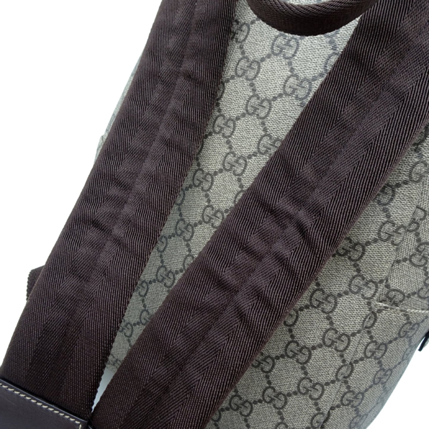 Gucci Brown Gg Supreme Leather Backpack