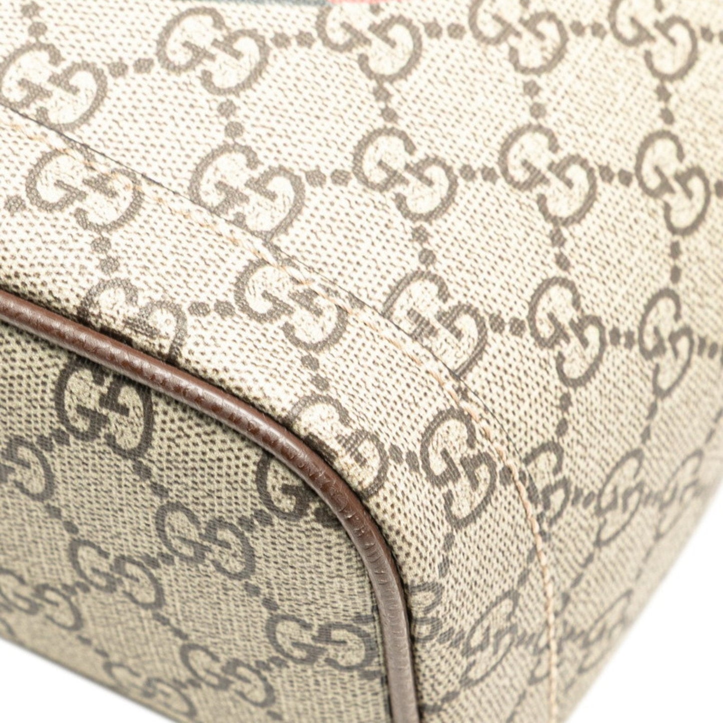 Gucci Beige Brown Multi-Color Pvc Leather Backpack