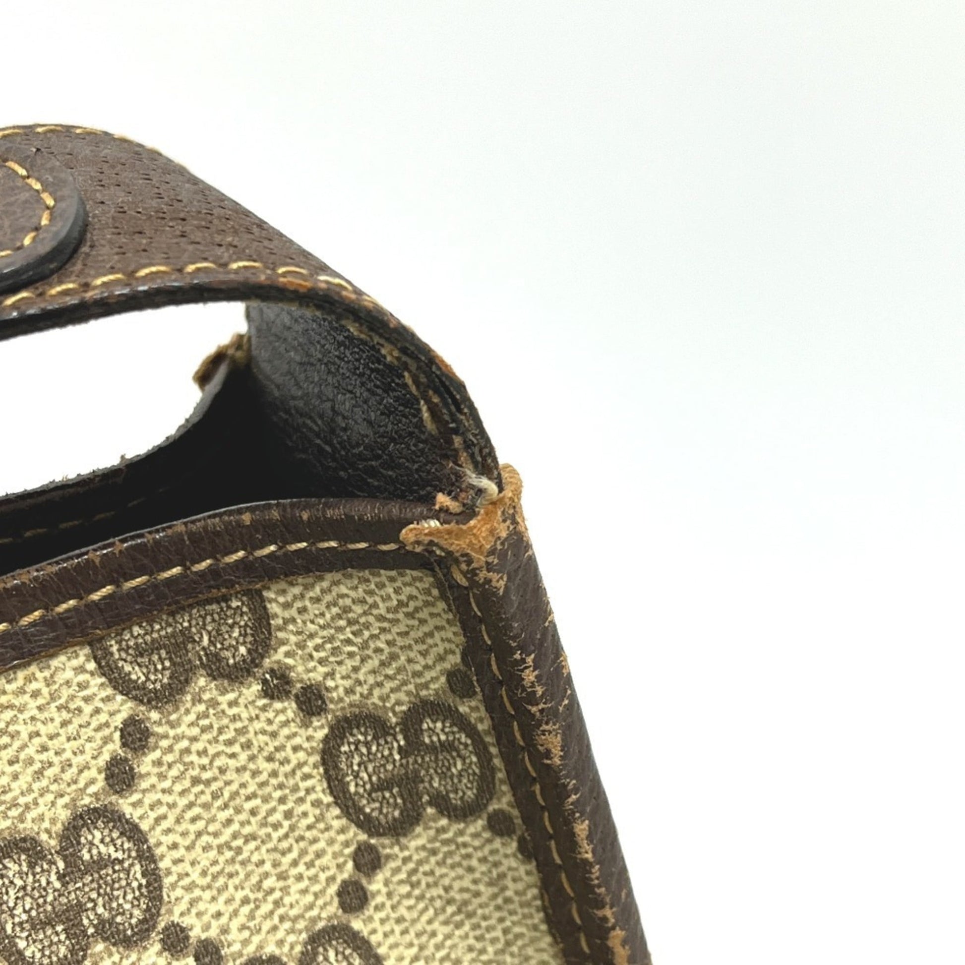 Gucci Brown Pvc Leather Shoulder Bag
