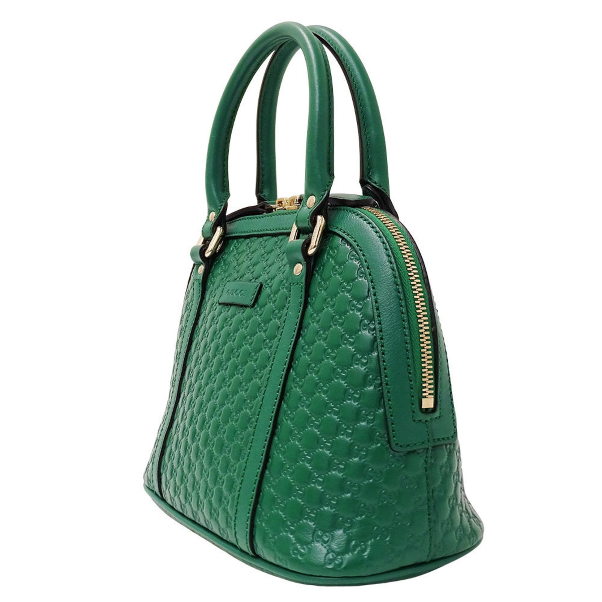 Gucci Green Leather Handbag Shoulder Bag