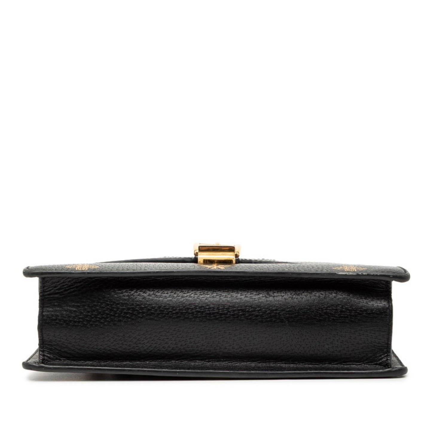 Gucci Black Multi-Color Leather Handbag