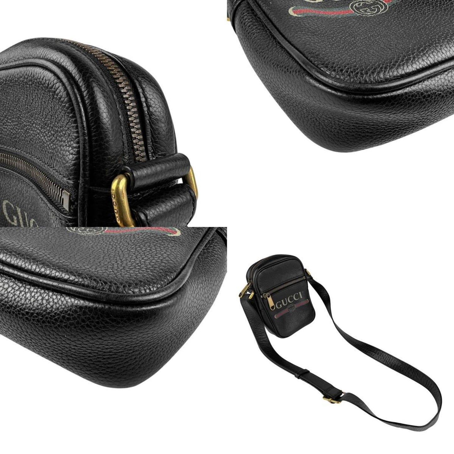Gucci Black Leather Shoulder Bag
