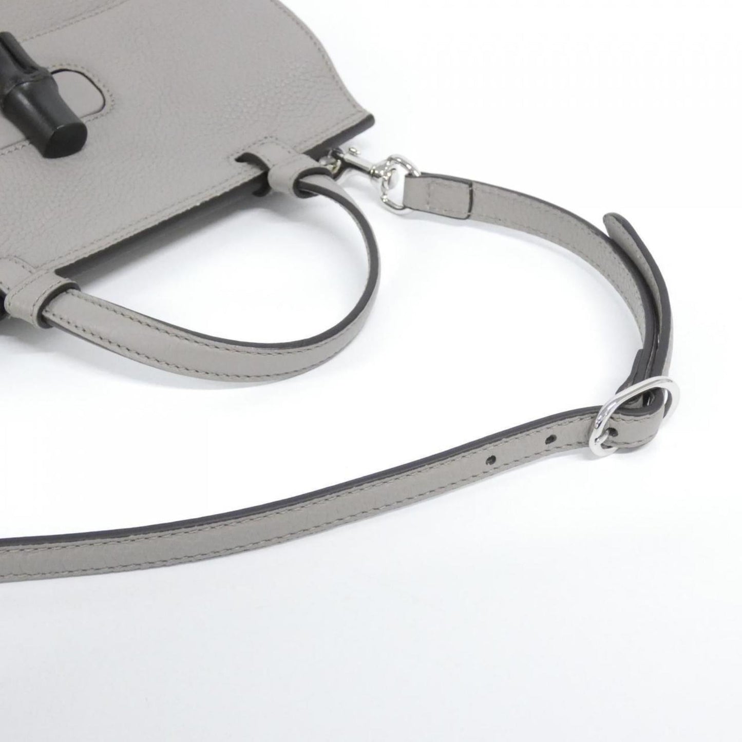 Gucci Light Gray Leather Handbag