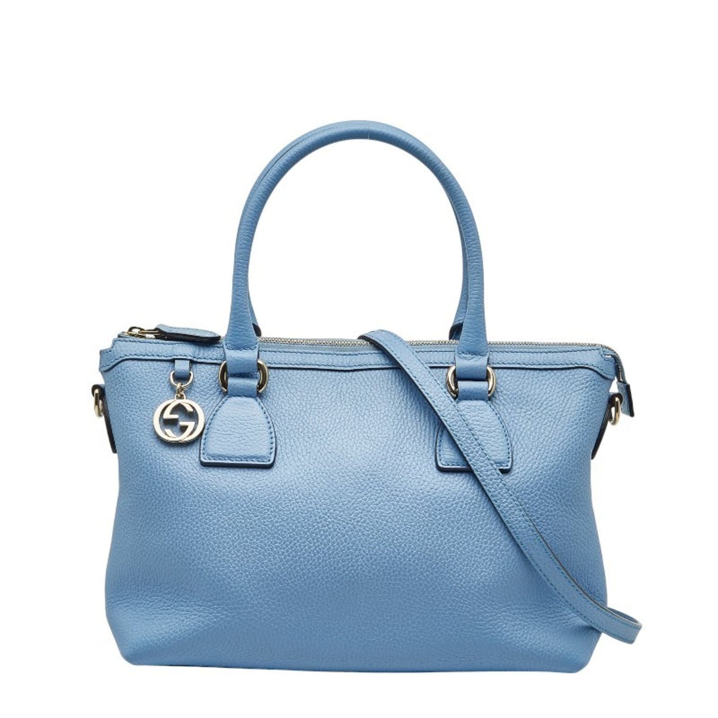 Gucci Light Blue Leather Handbag Shoulder Bag