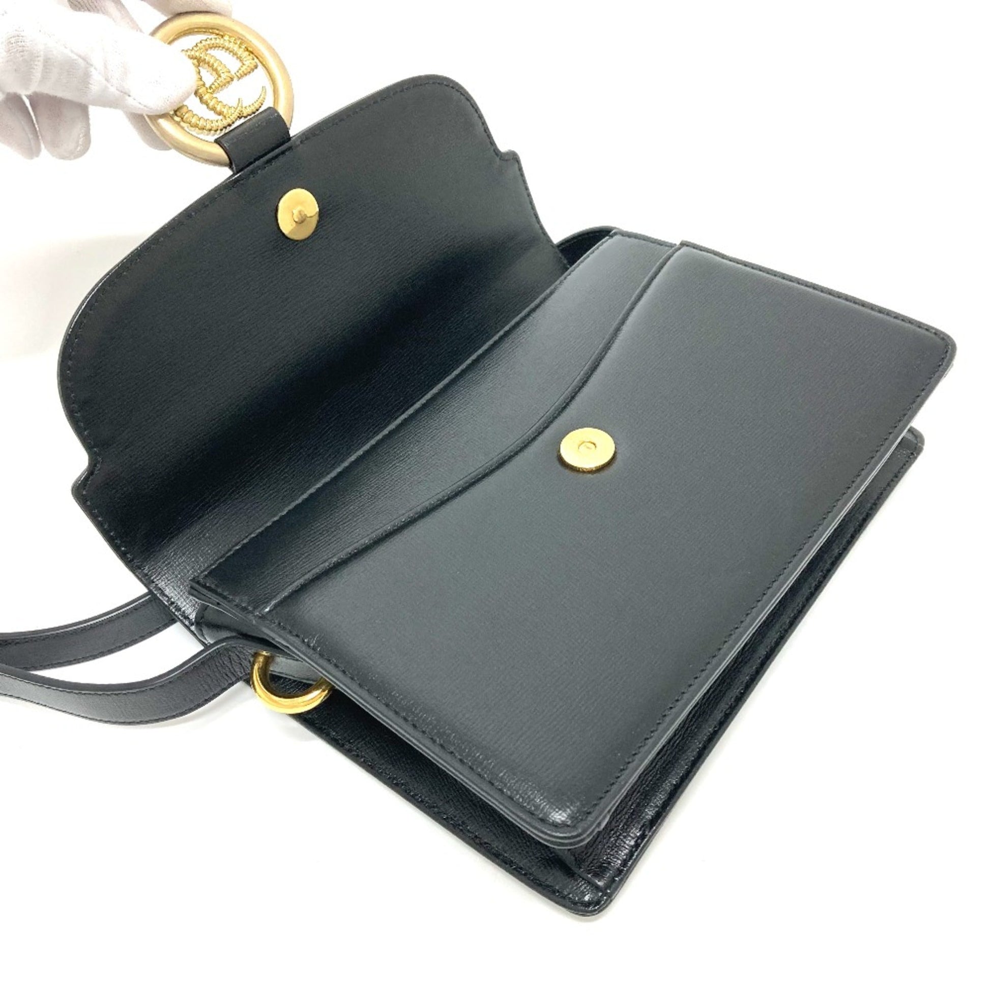 Gucci Black Leather Shoulder Bag