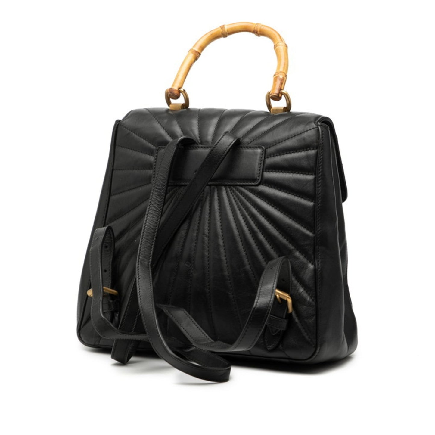 Gucci Black Leather Backpack