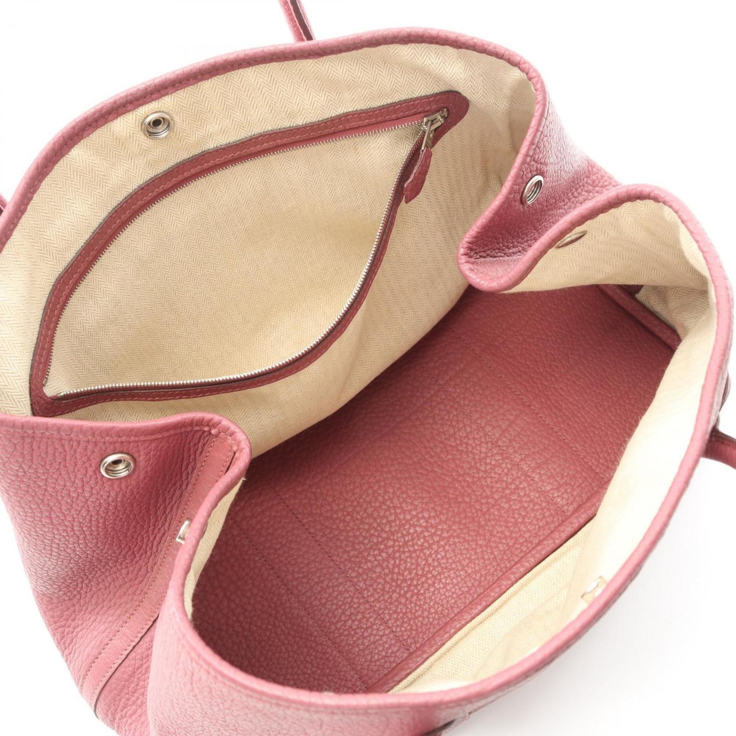 Hermes Negonda Tote Bag Leather Pink