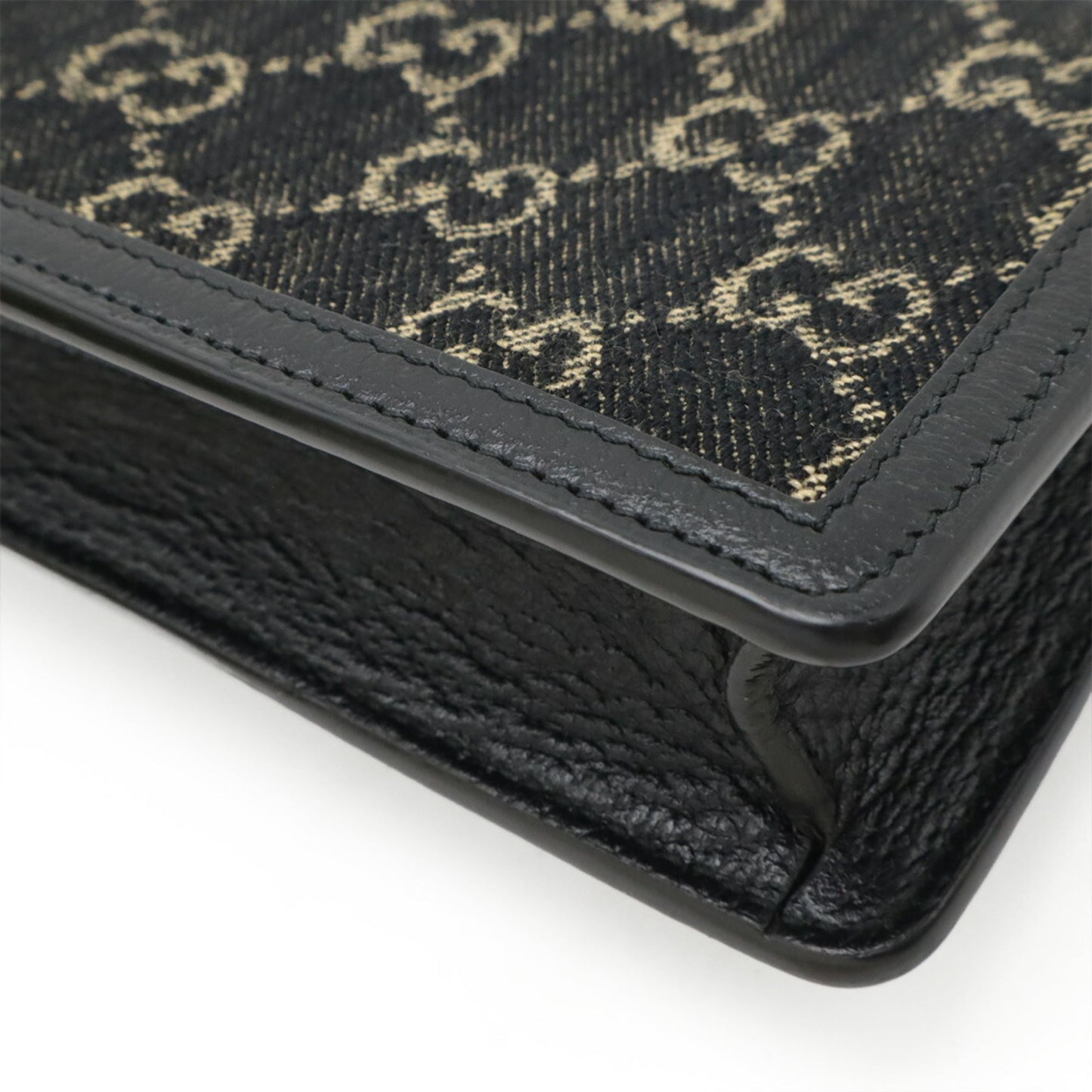 Gucci Black Denim Shoulder Bag