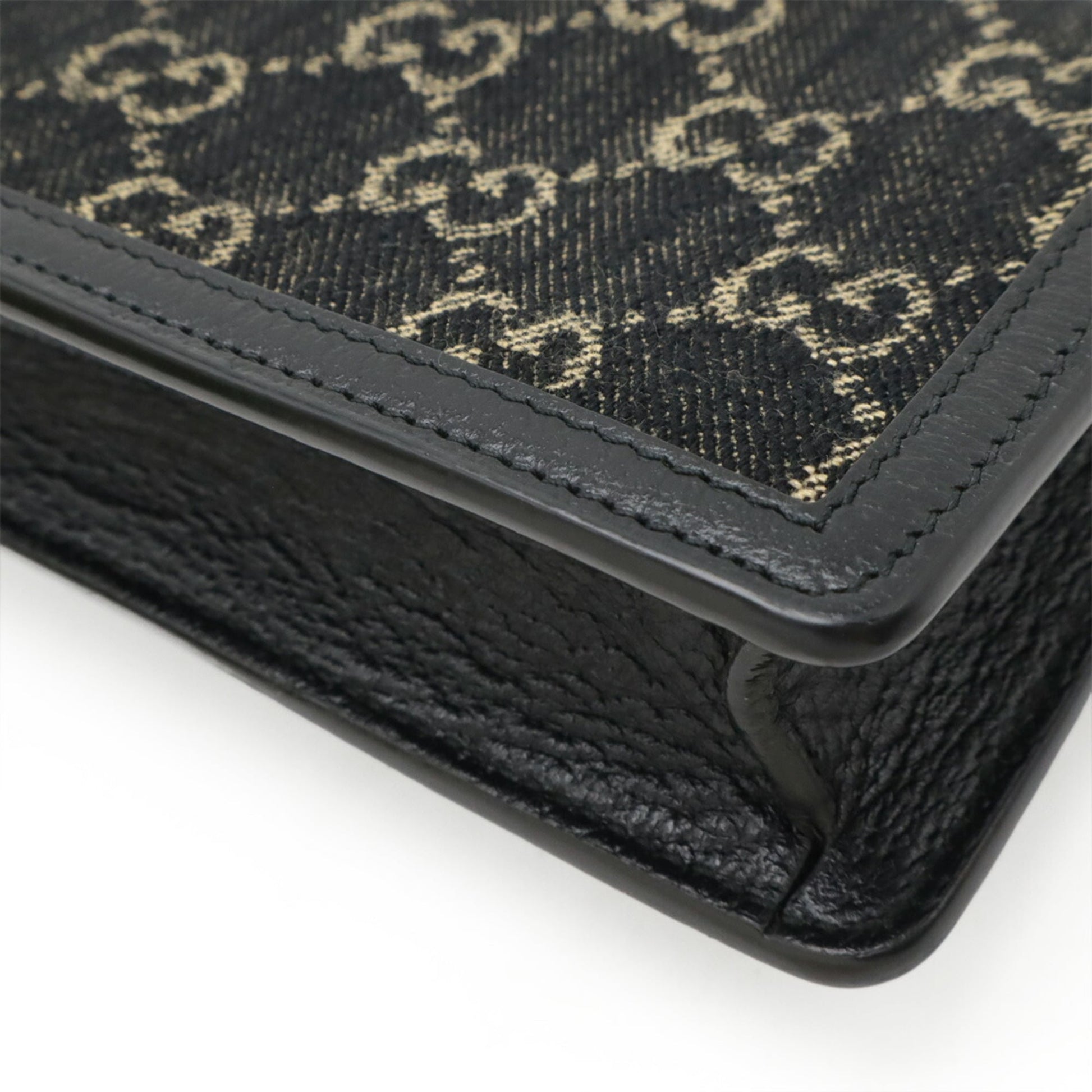 Gucci Black Denim Shoulder Bag