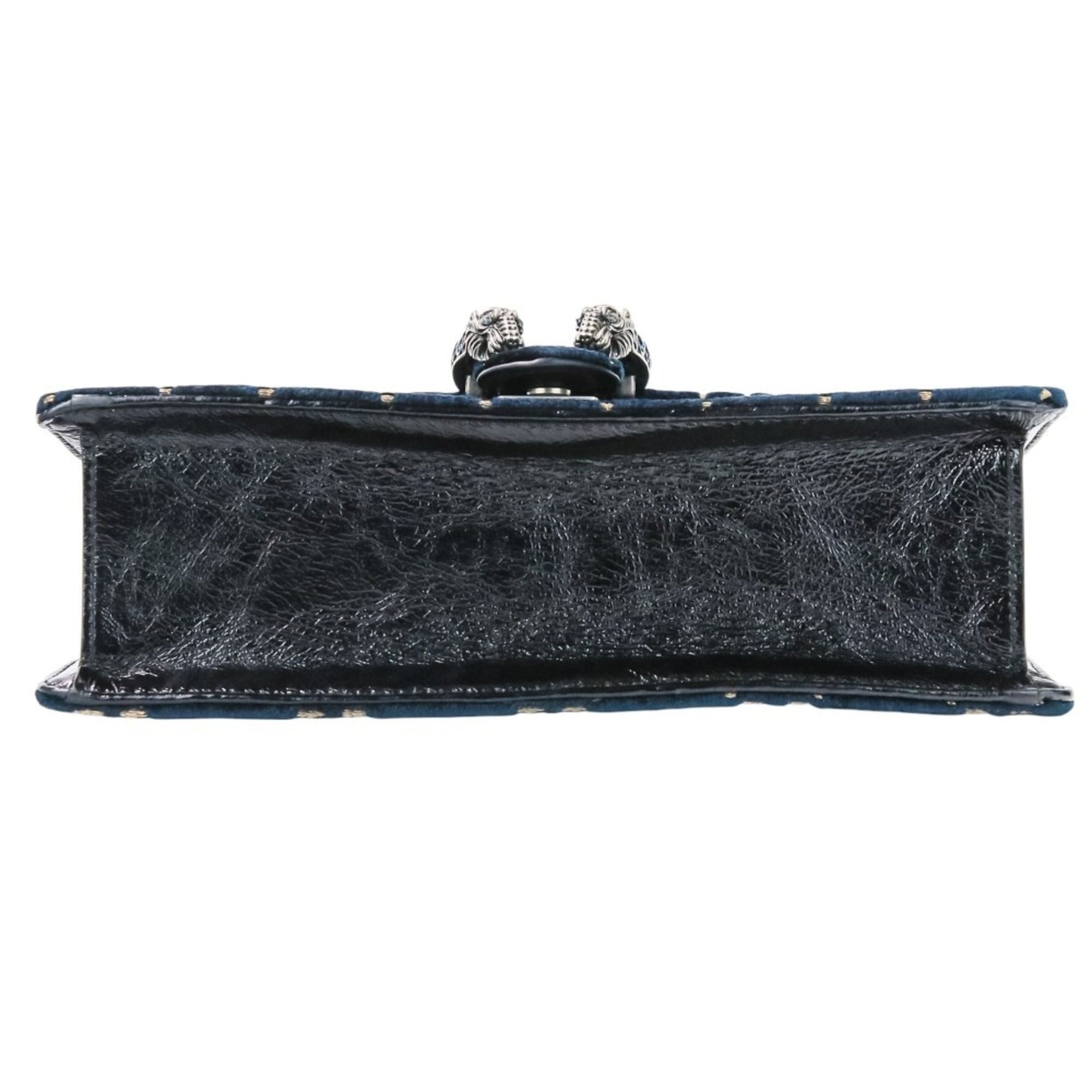Gucci Navy Velvet Shoulder Bag