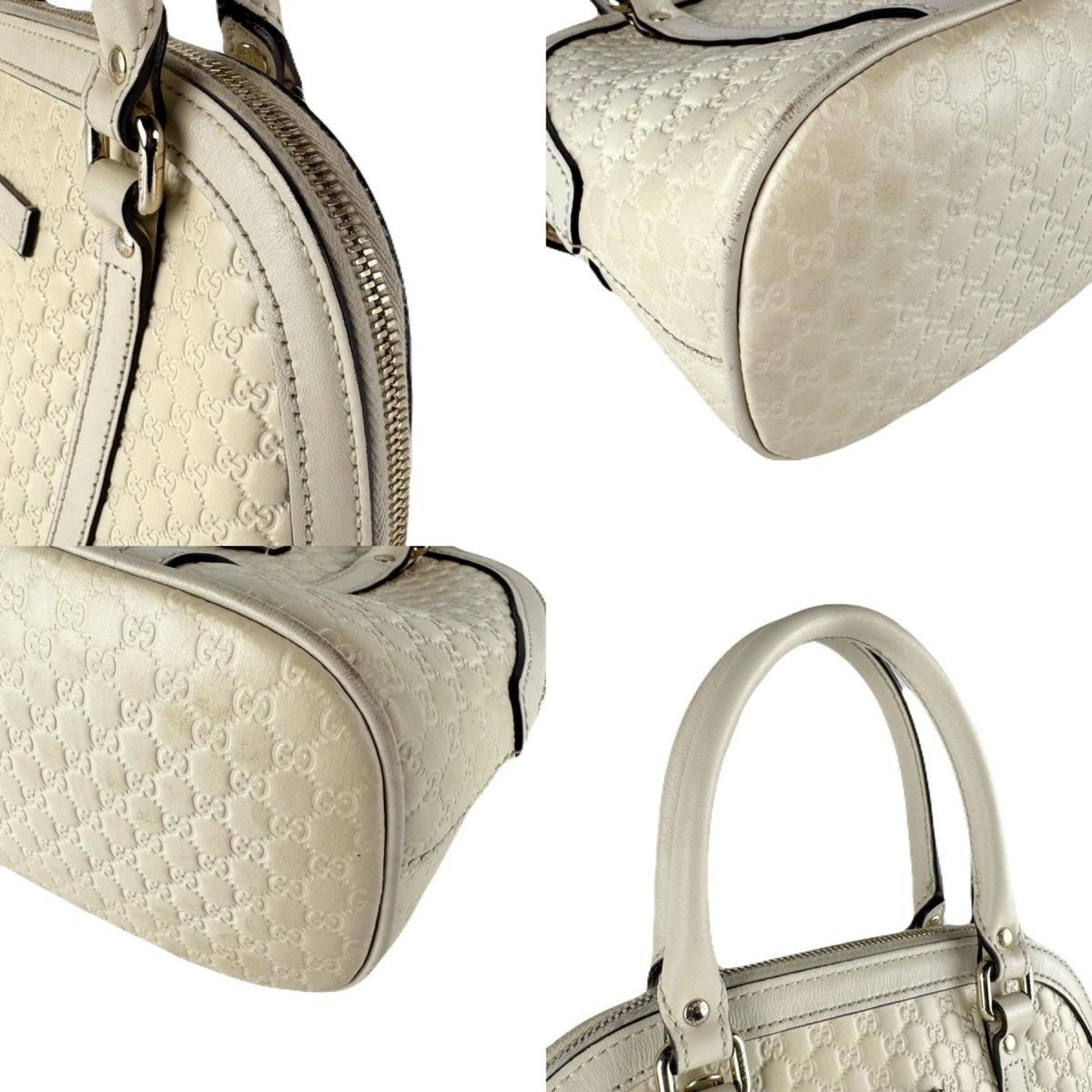 Gucci Ivory Leather Handbag Shoulder Bag
