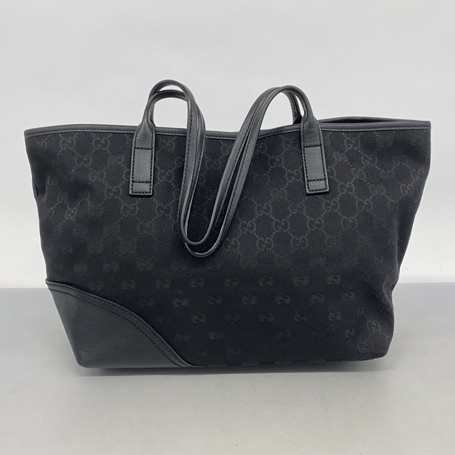 Gucci Black Canvas Tote Bag