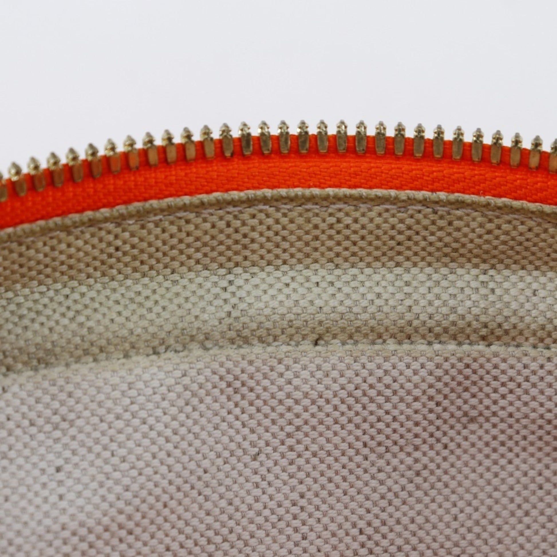 Gucci Orange Canvas Leather Shoulder Bag