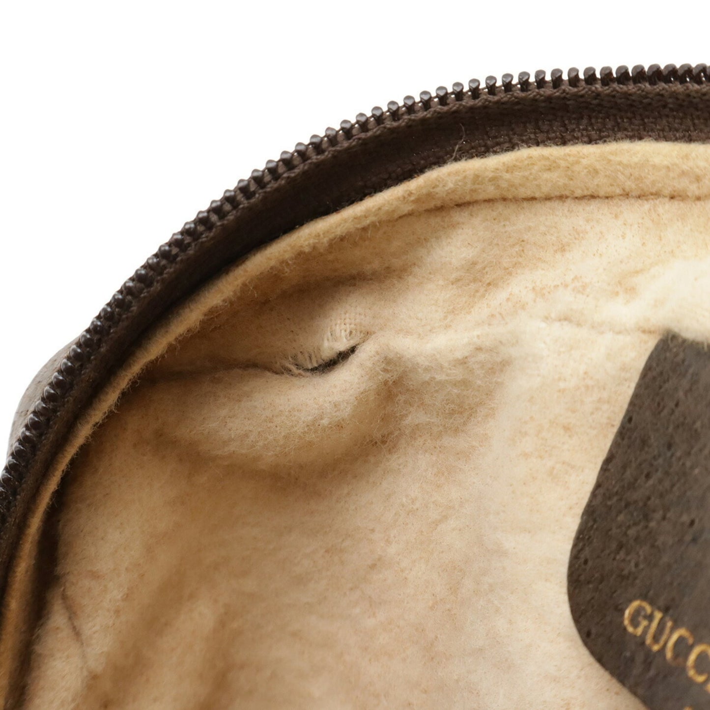 Gucci Beige Brown Green Red Color Coated Canvas Leather Clutch Bag