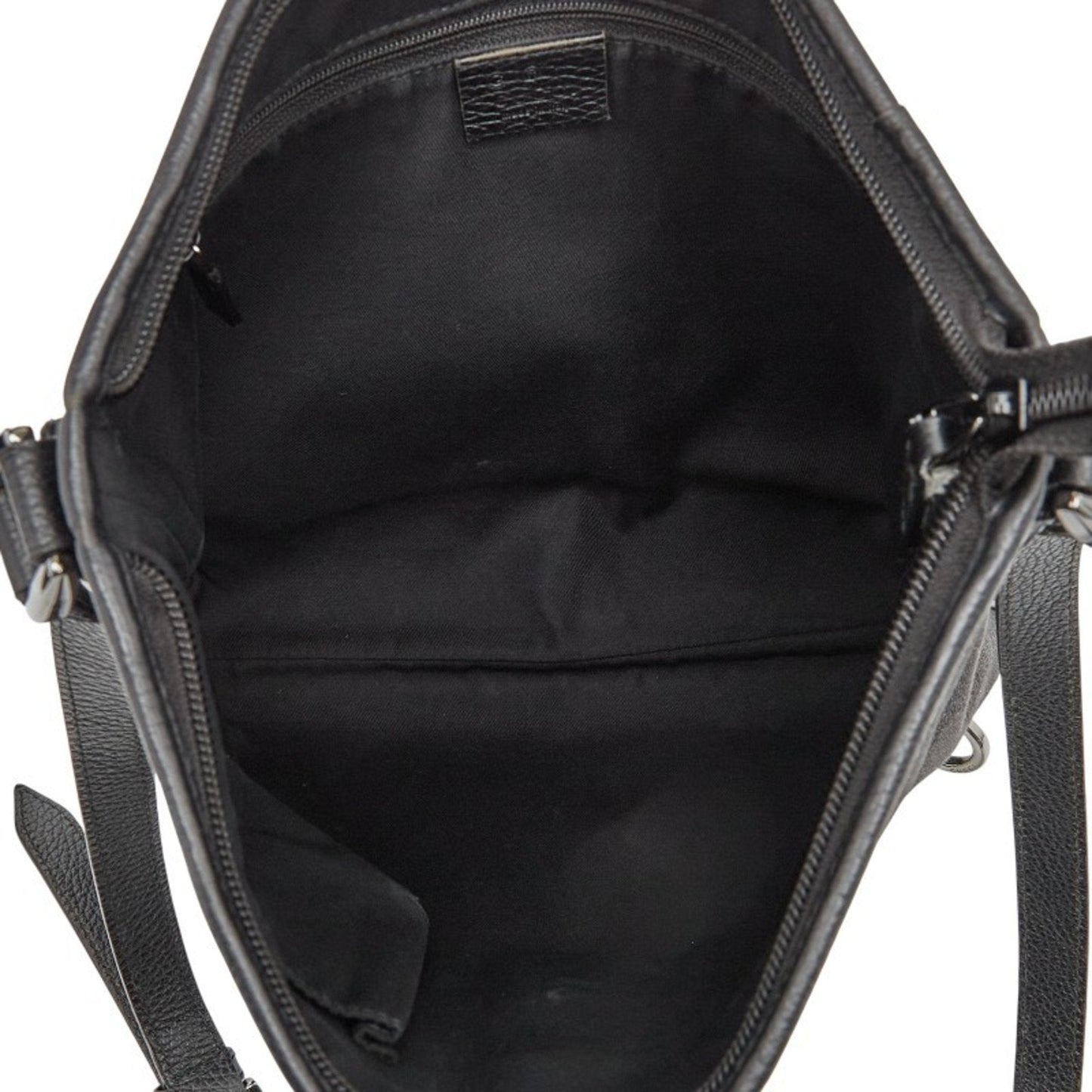 Gucci Black Canvas Leather Shoulder Bag