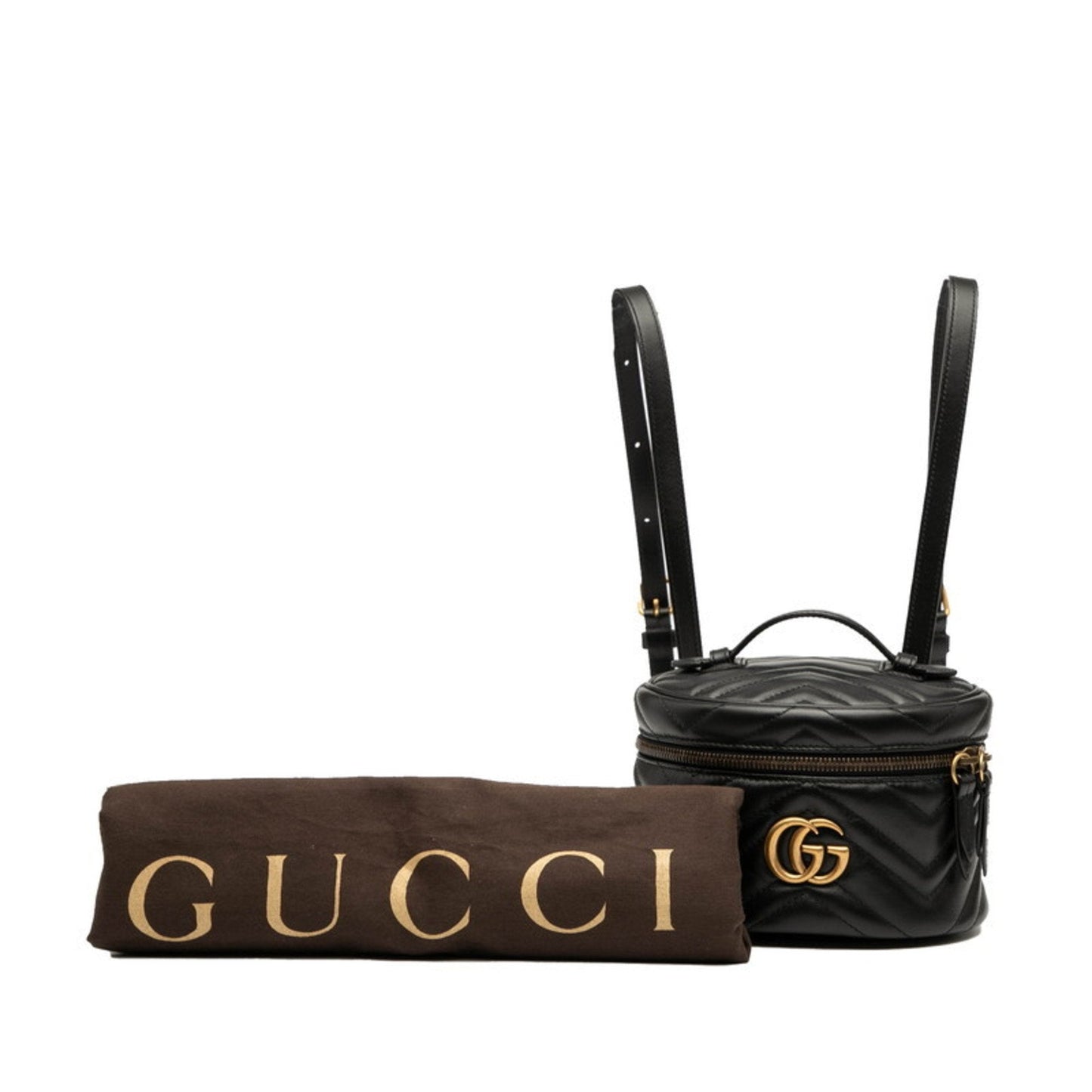 Gucci Black Leather Backpack