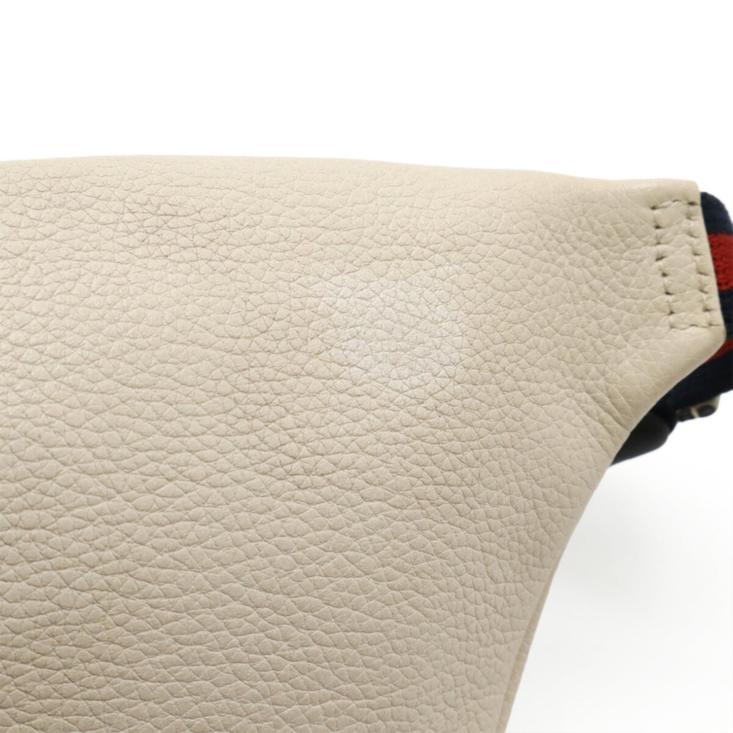 Gucci Green Ivory Red Color Leather Sling Bag