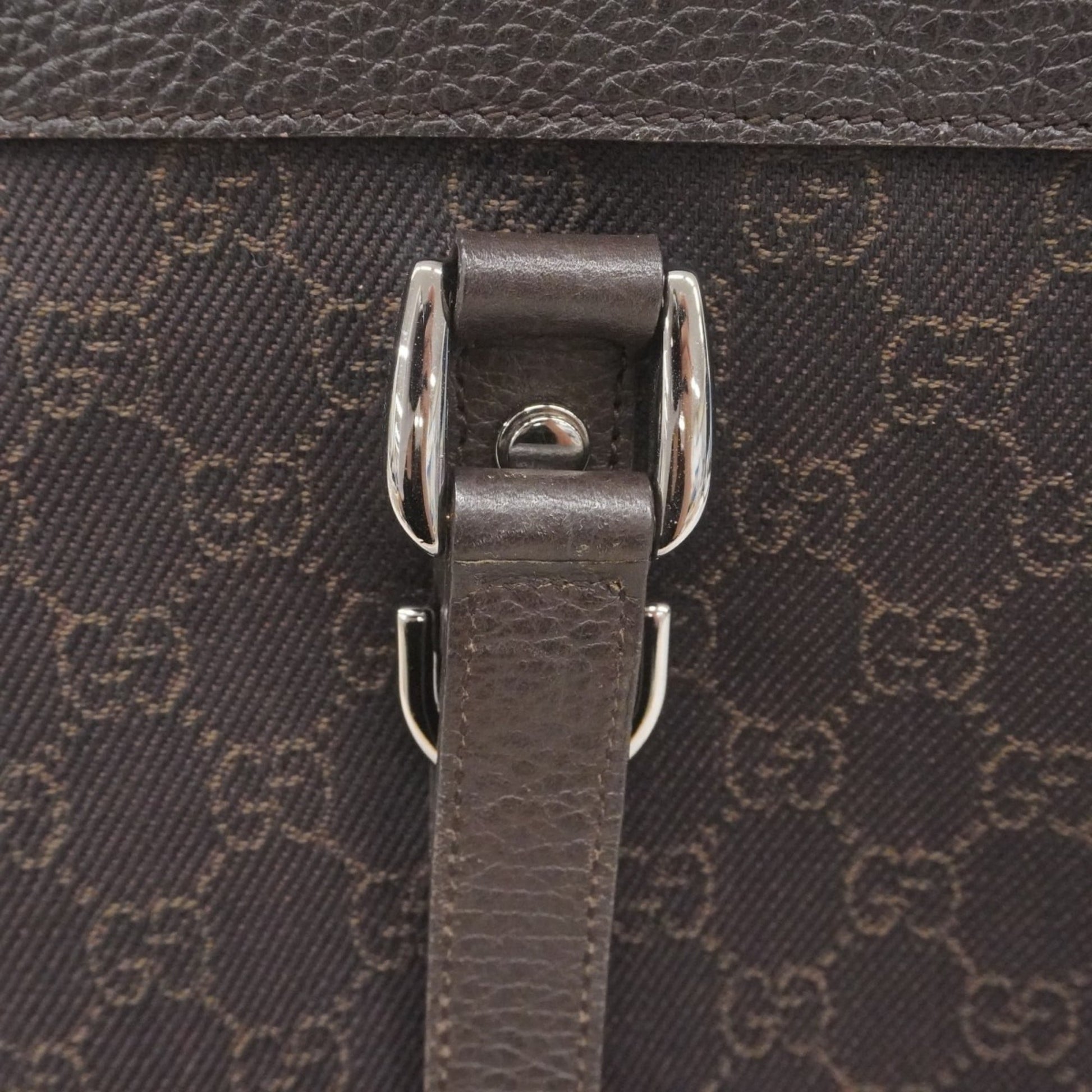 Gucci Brown Denim Tote Bag
