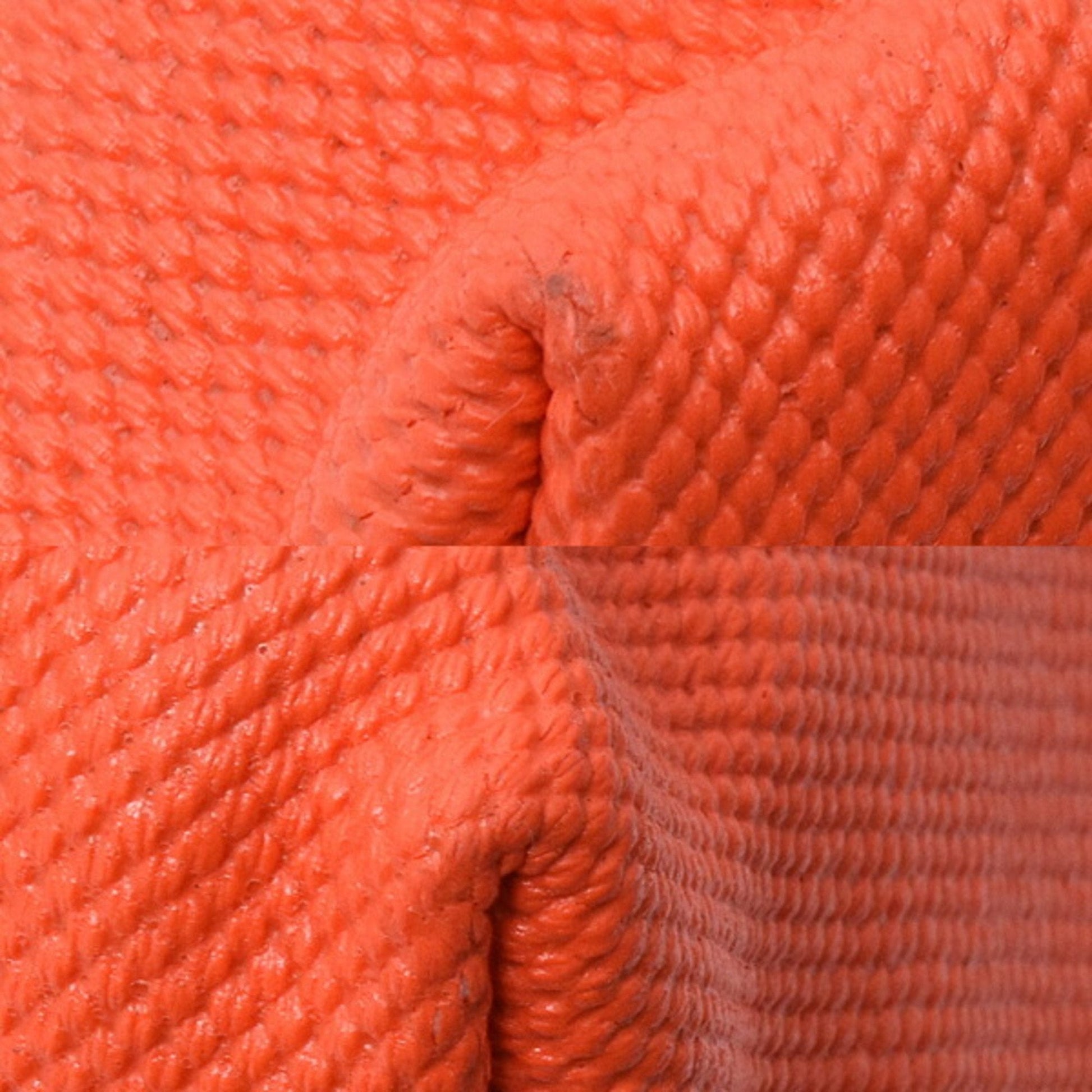 Gucci Orange White Canvas Handbag Tote Bag