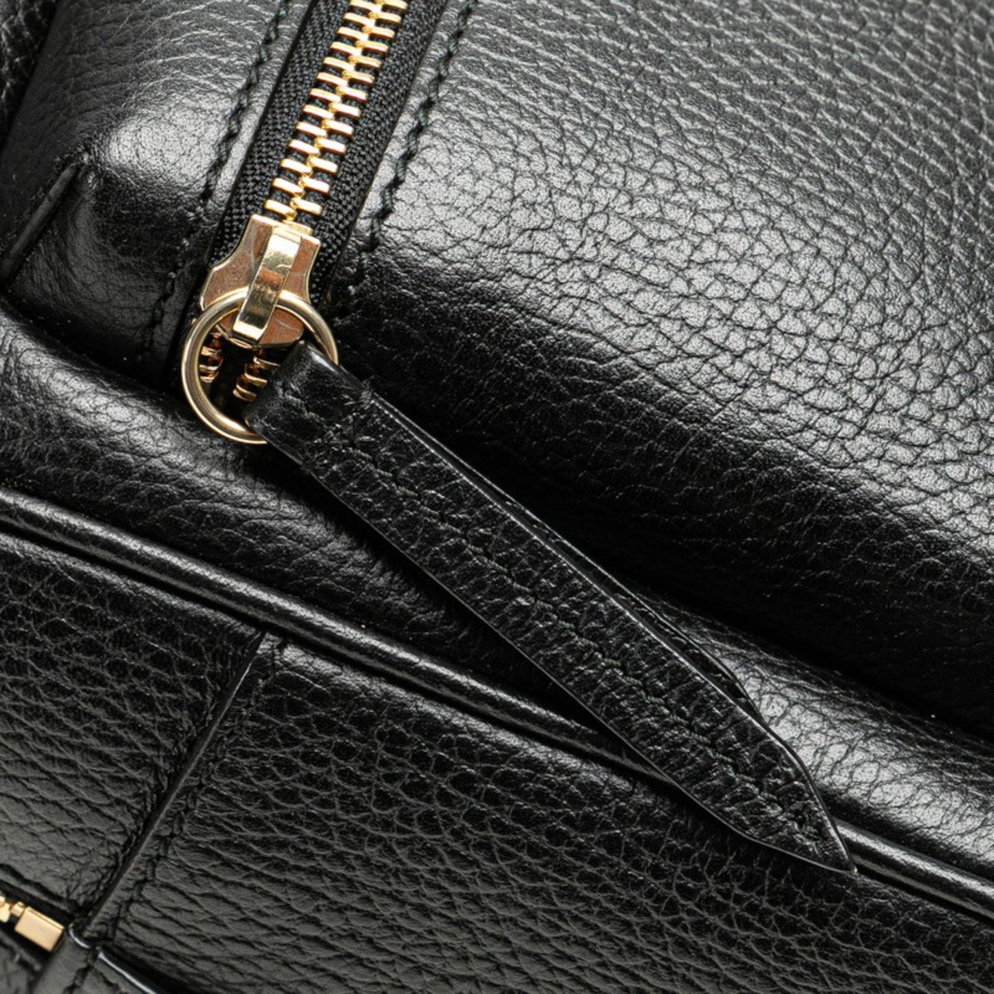 Gucci Black Leather Backpack