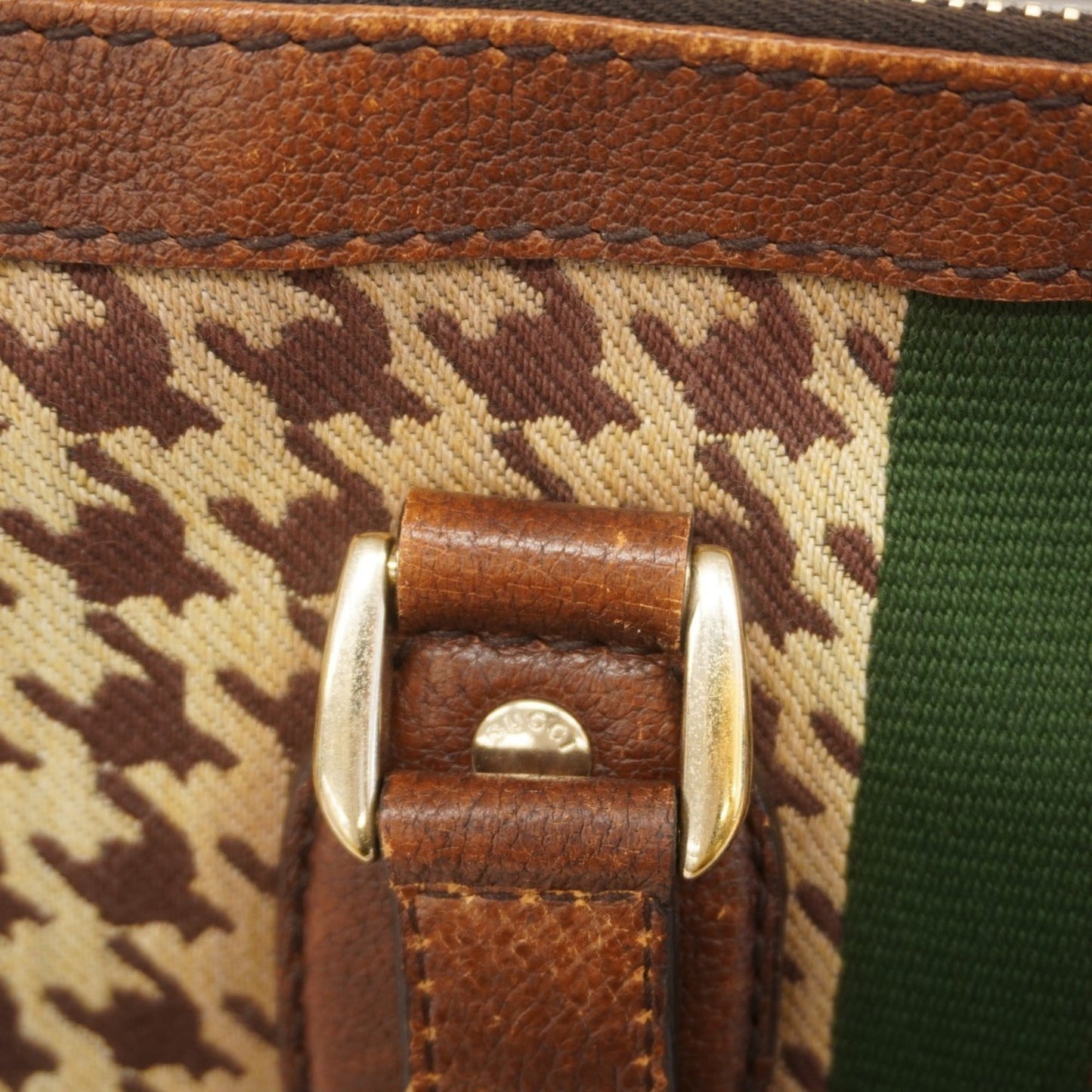 Gucci Brown Canvas Handbag