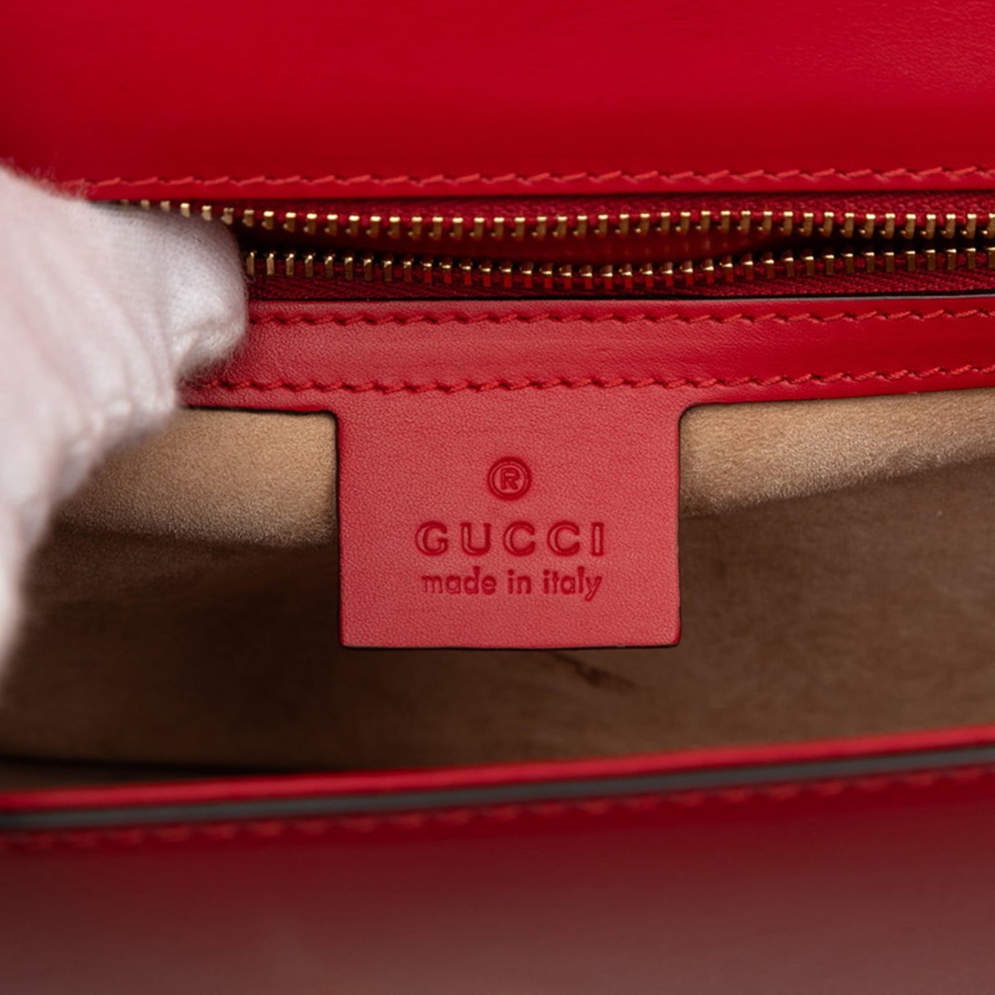 Gucci Multi-Color Red Color Leather Handbag Shoulder Bag