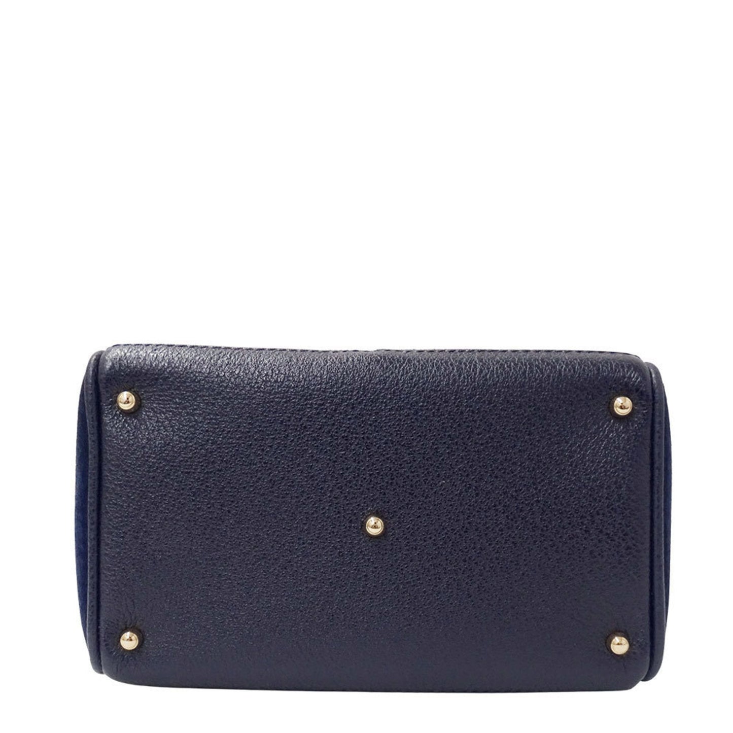 Gucci Navy Suede Handbag Shoulder Bag