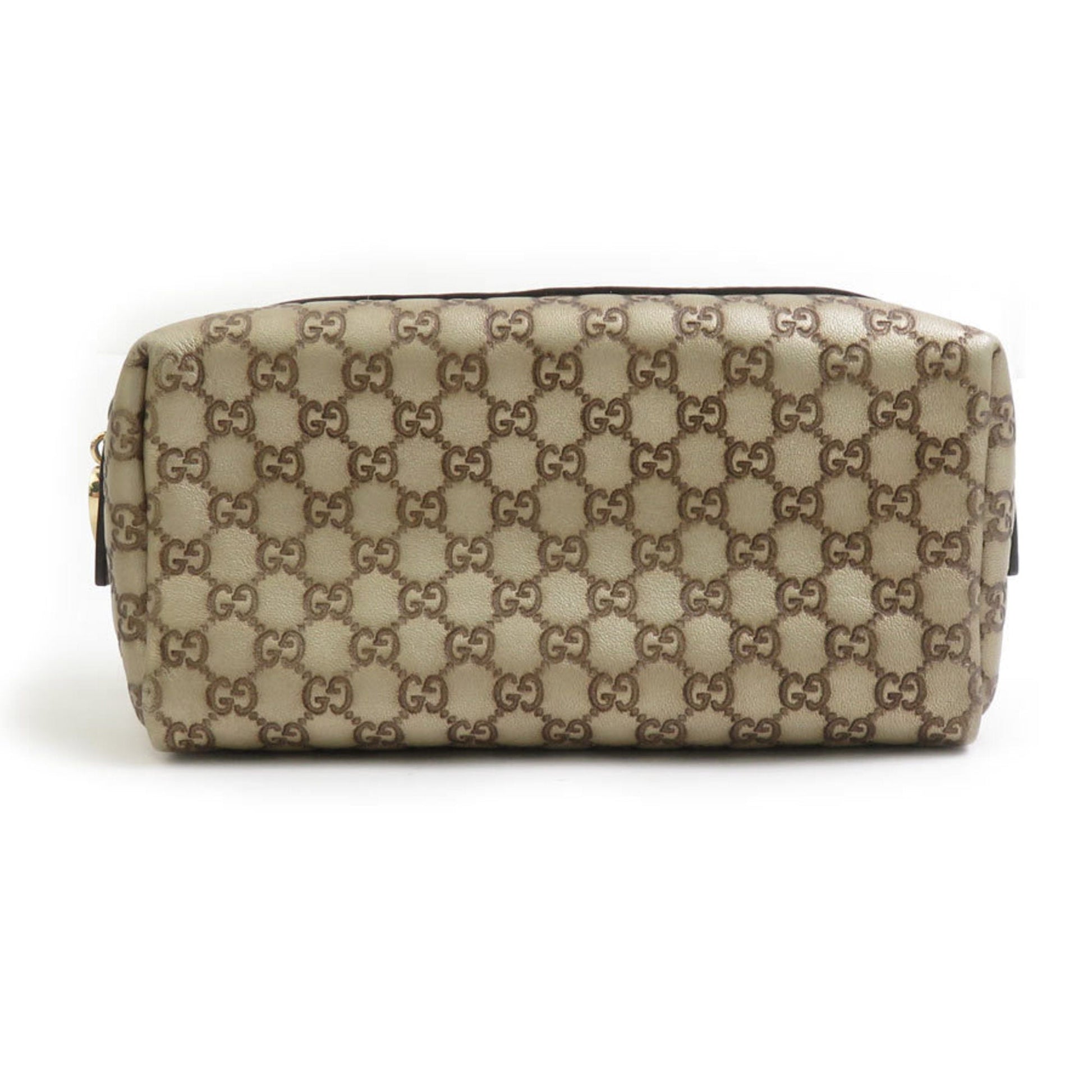 Gucci Gold Leather Pouch